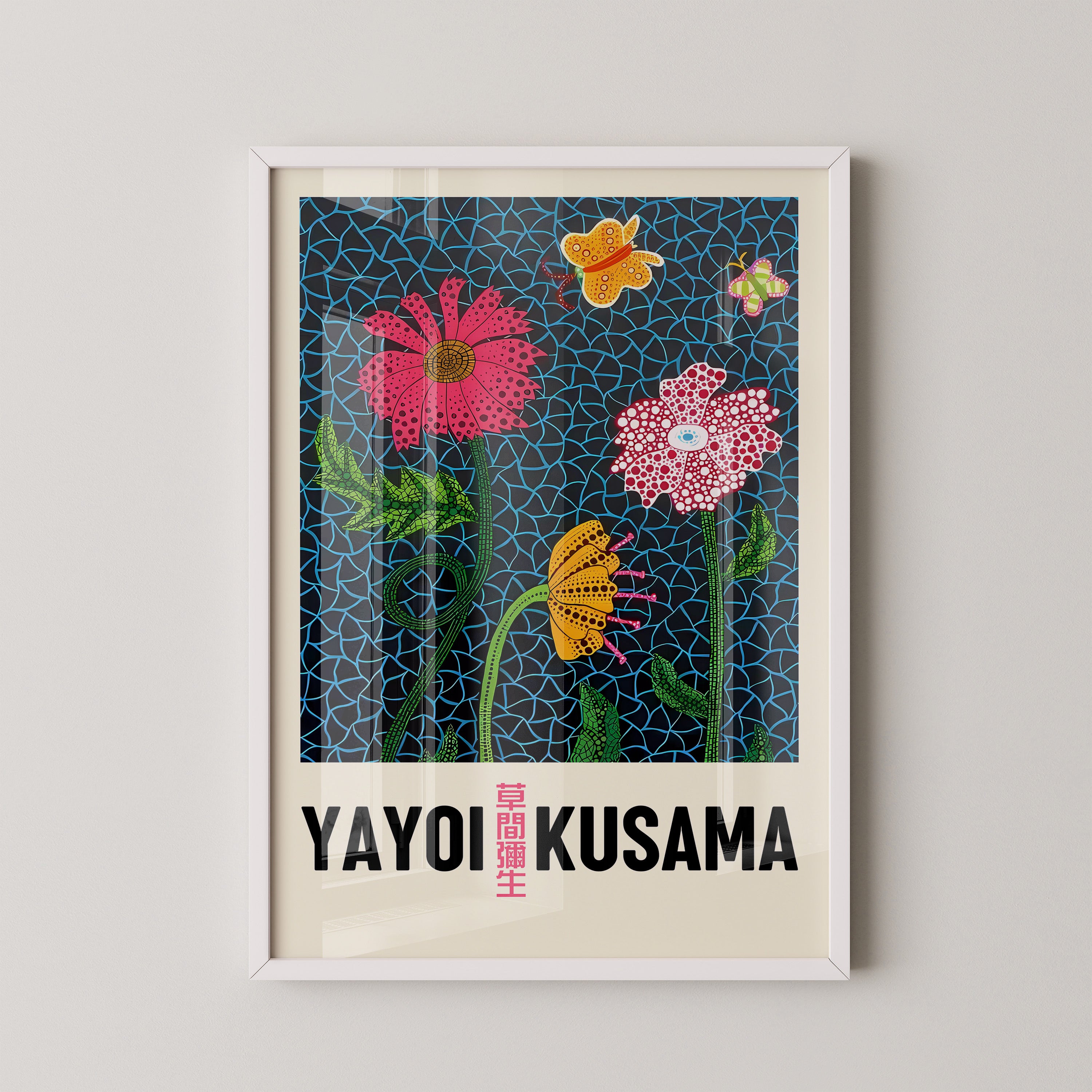Blooming Dots – Floral Art Print