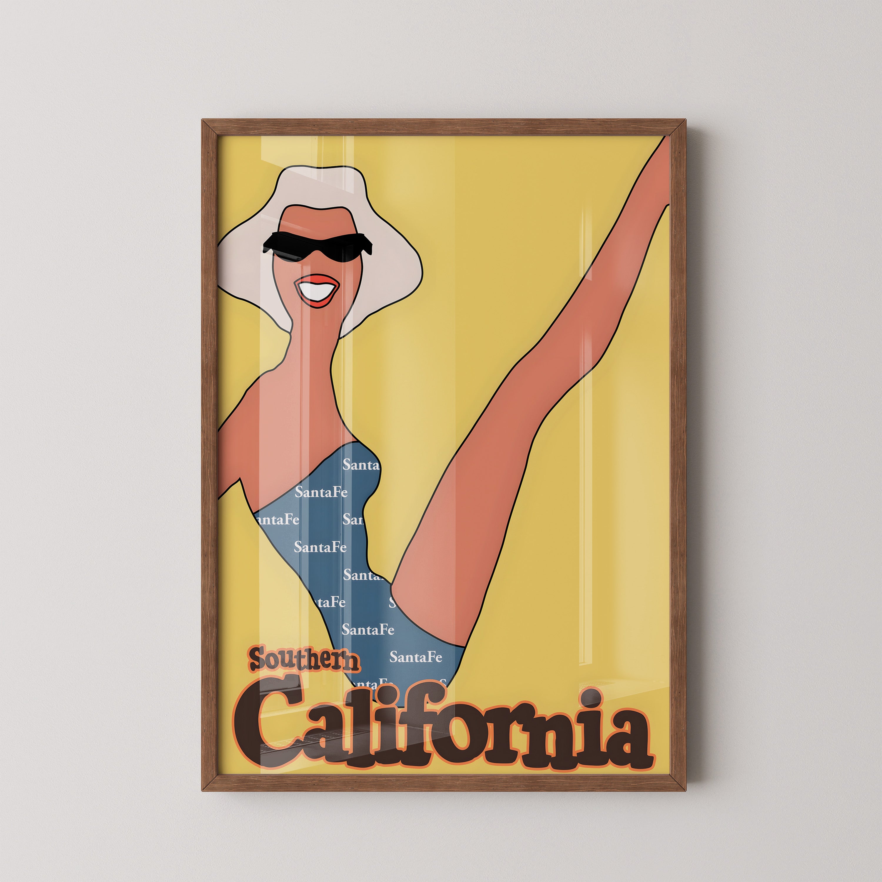 Retro Southern California Poster