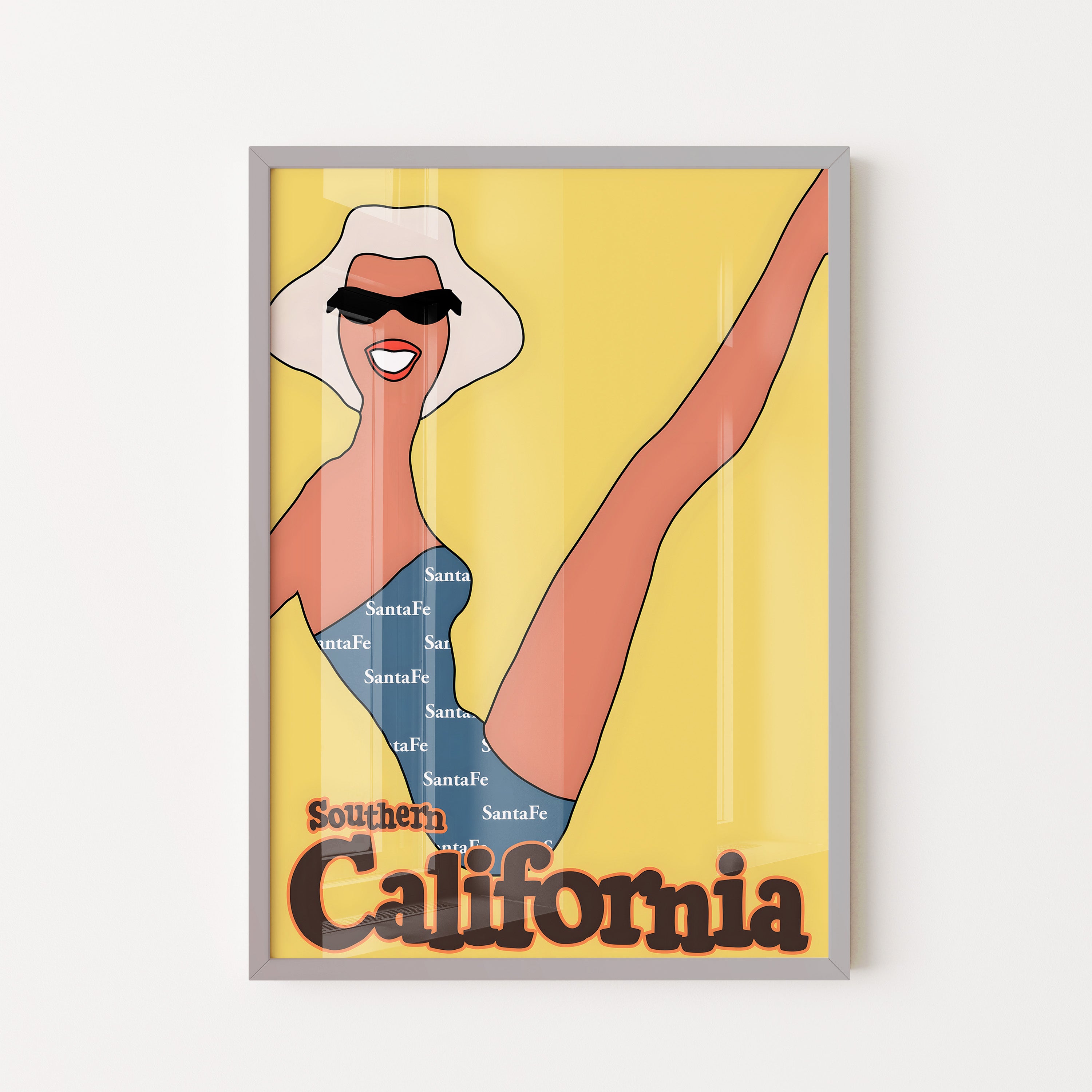 Retro Southern California Poster
