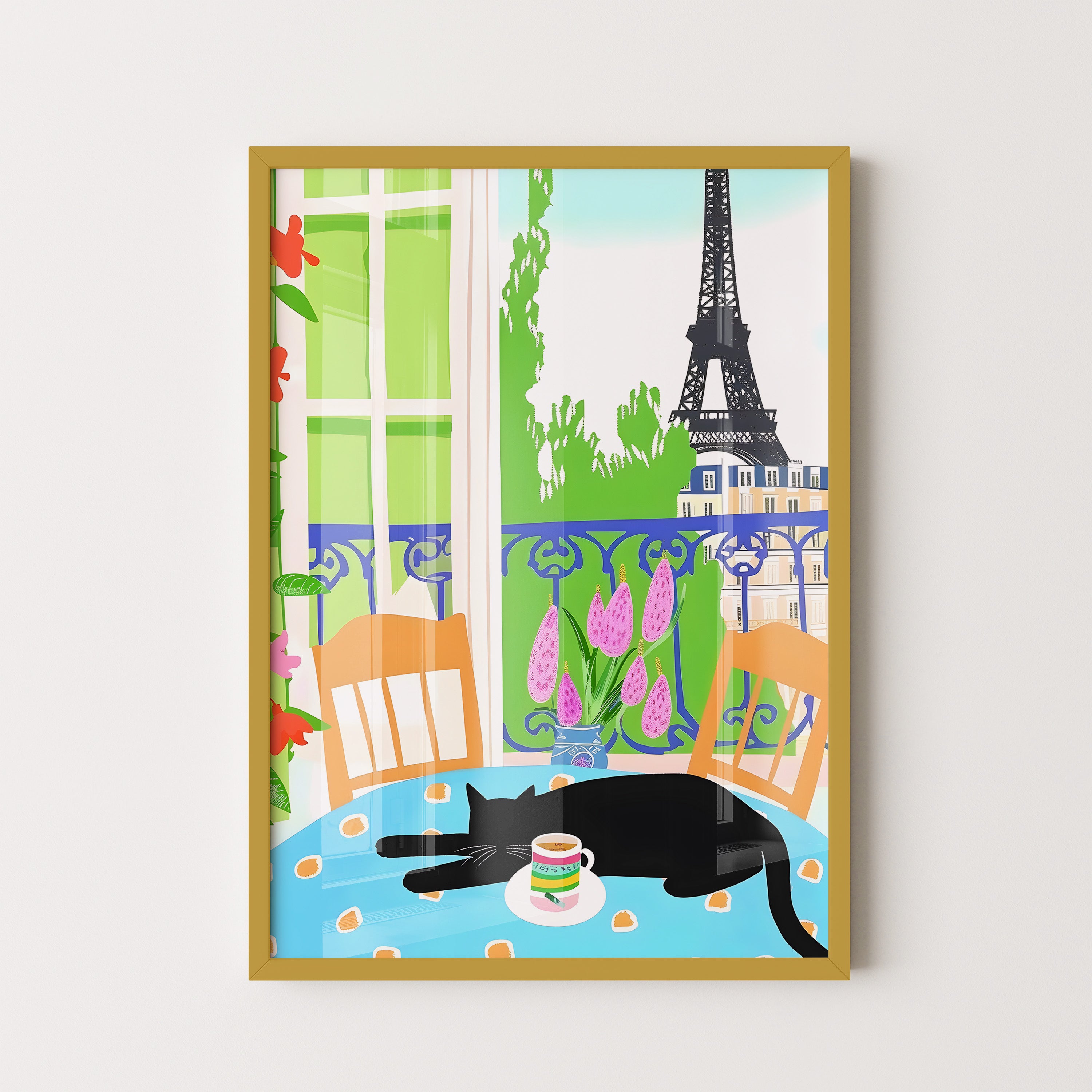 Paris Balcony Cat