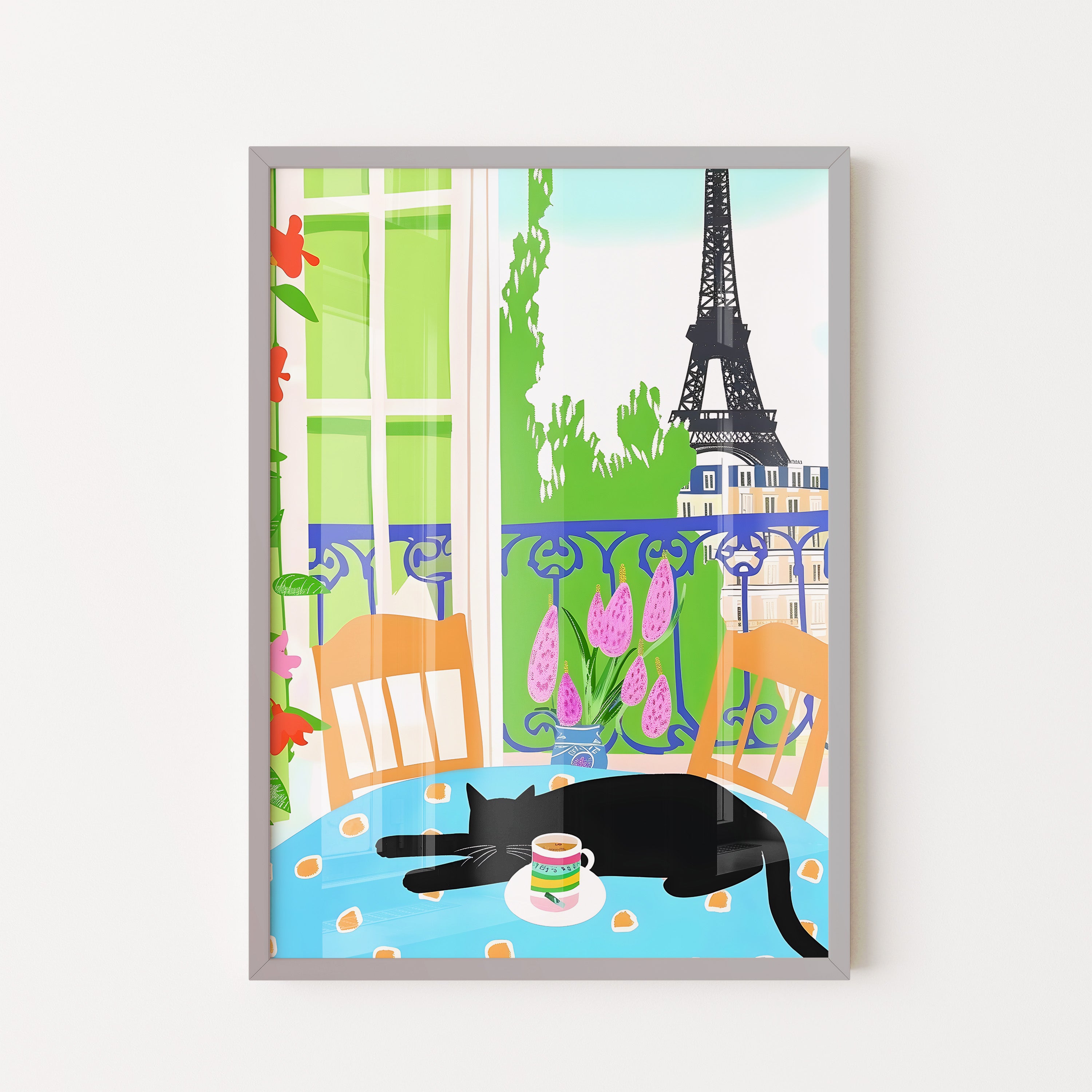 Paris Balcony Cat