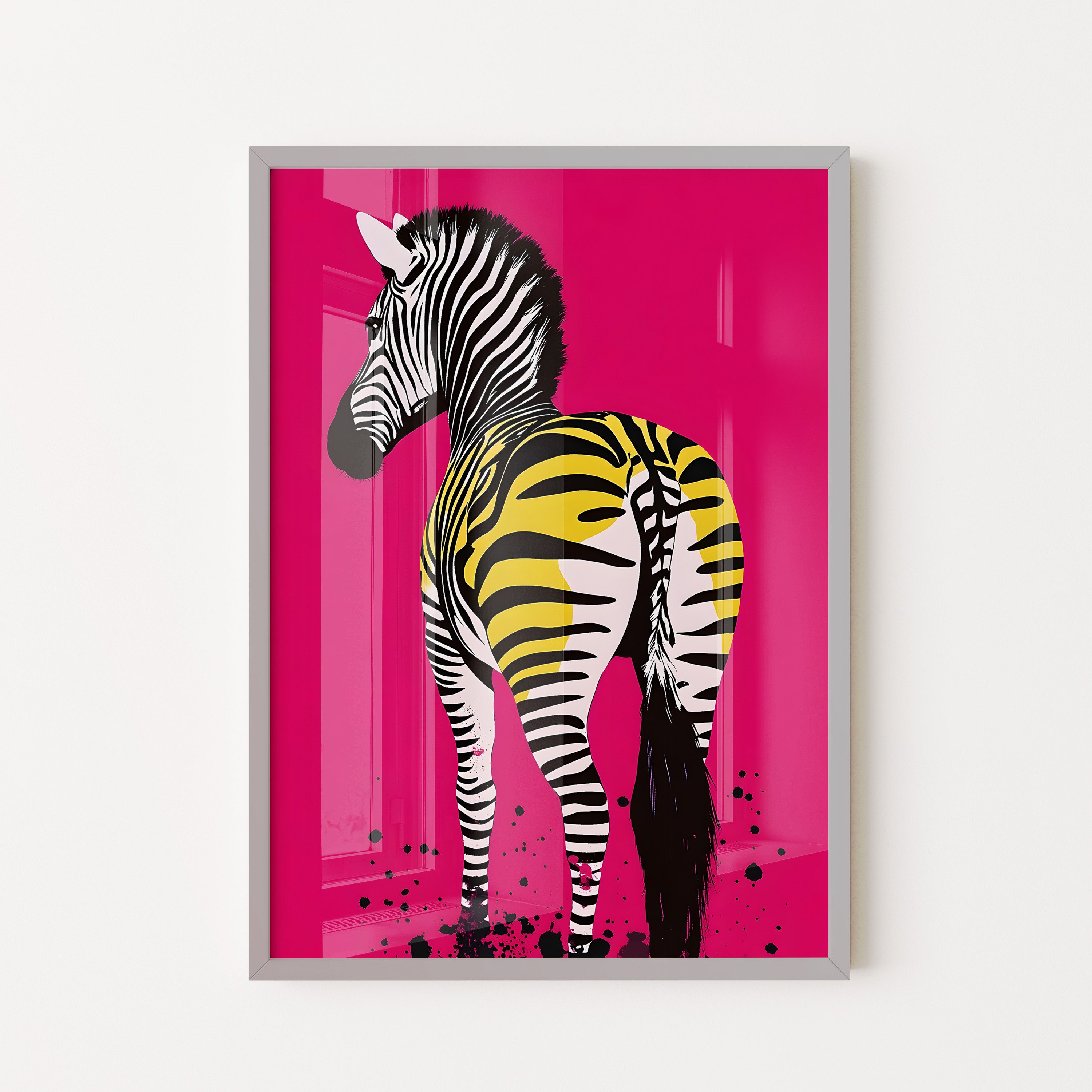 Zebra Pop on Fuchsia