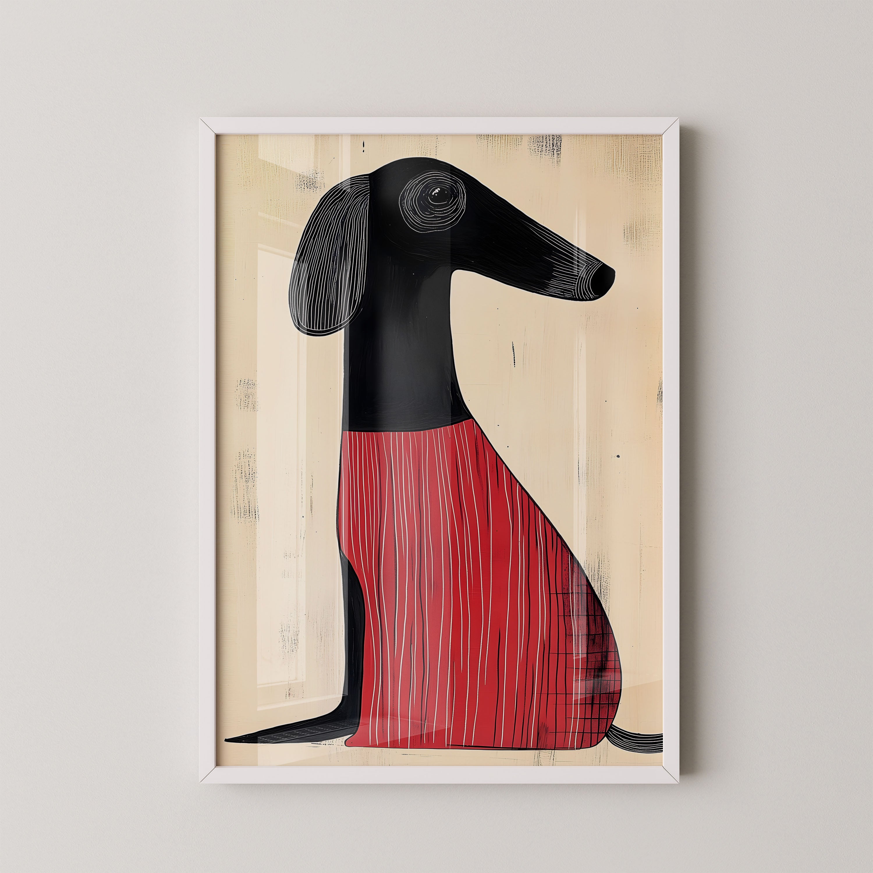 Red Coat Hound Illustration