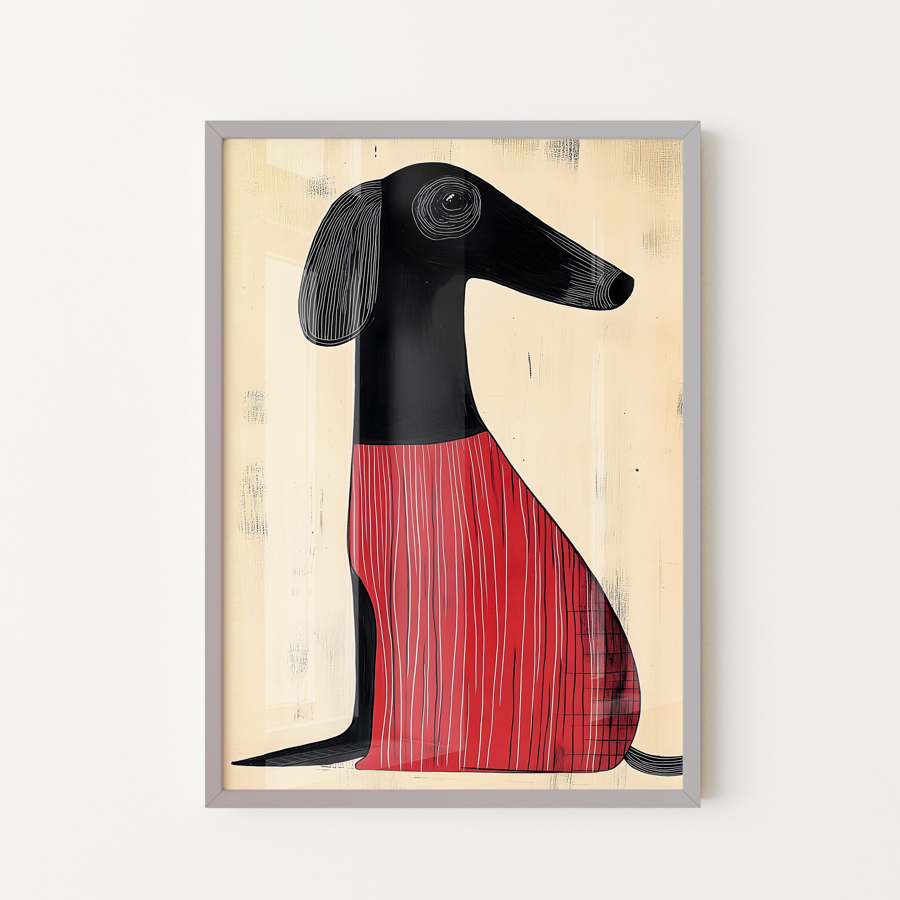 Red Coat Hound Illustration