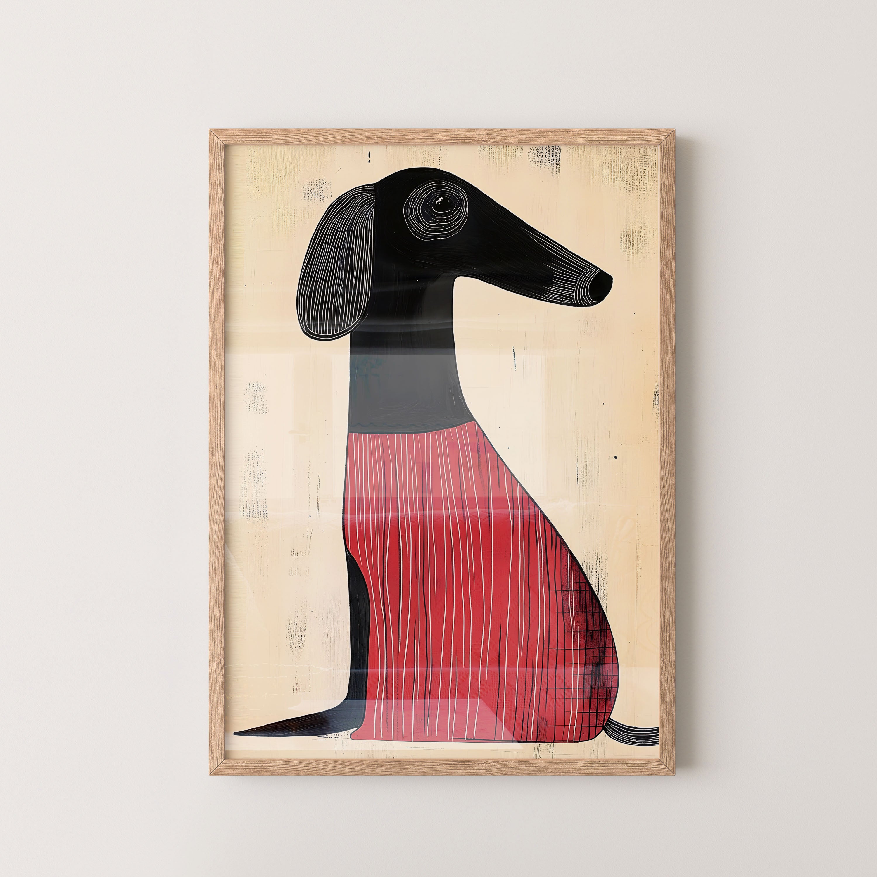 Red Coat Hound Illustration