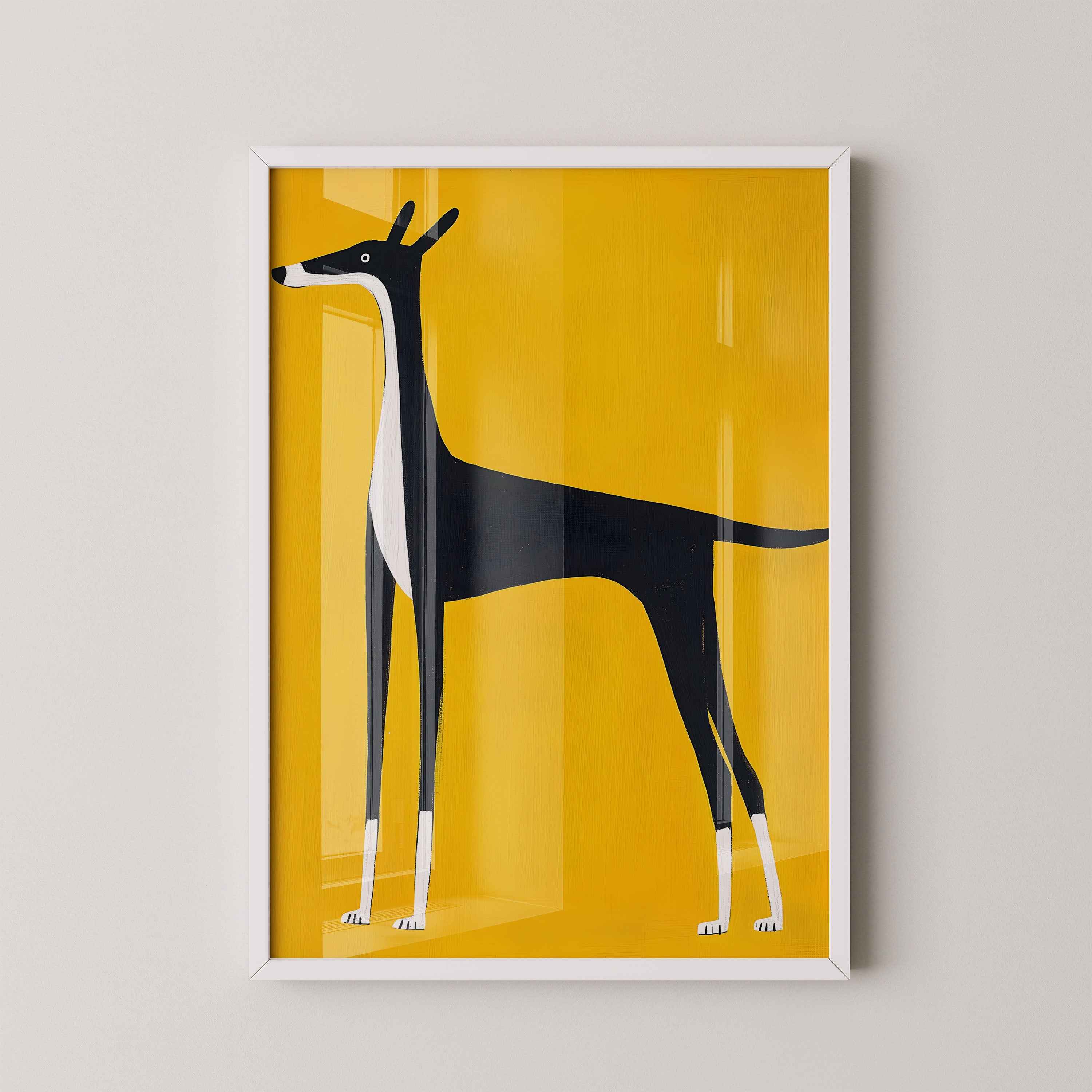 Minimalist Greyhound Silhouette