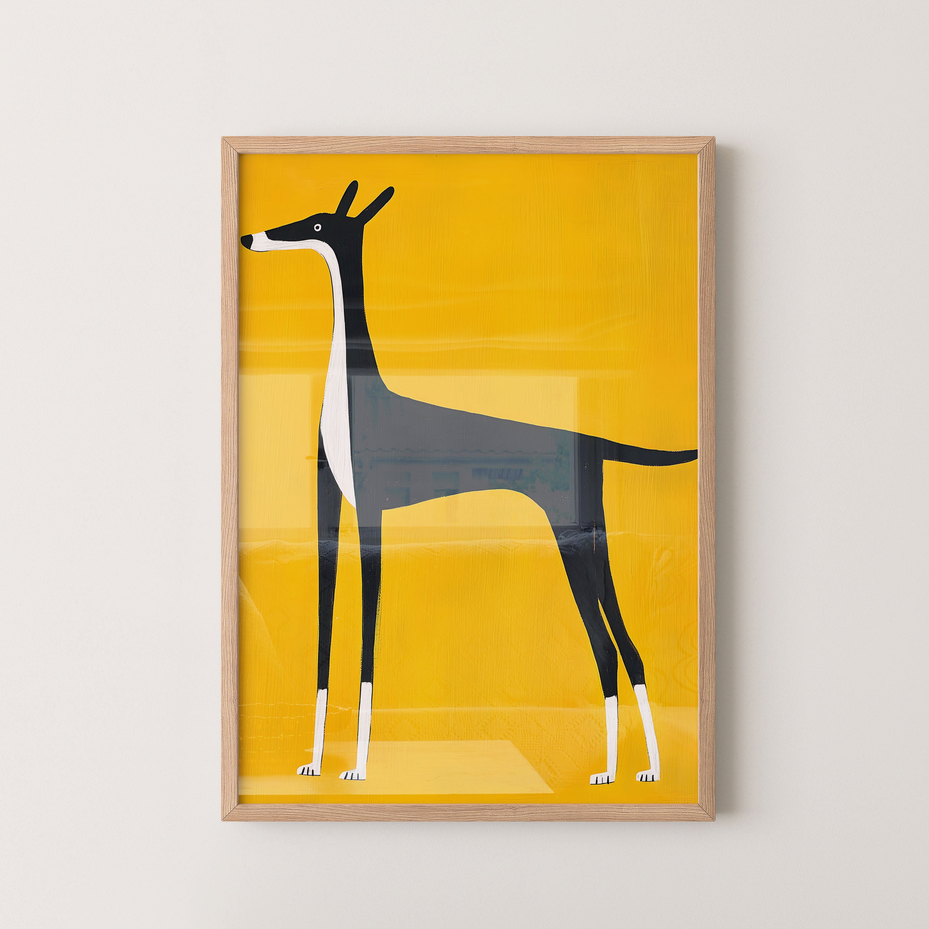 Minimalist Greyhound Silhouette