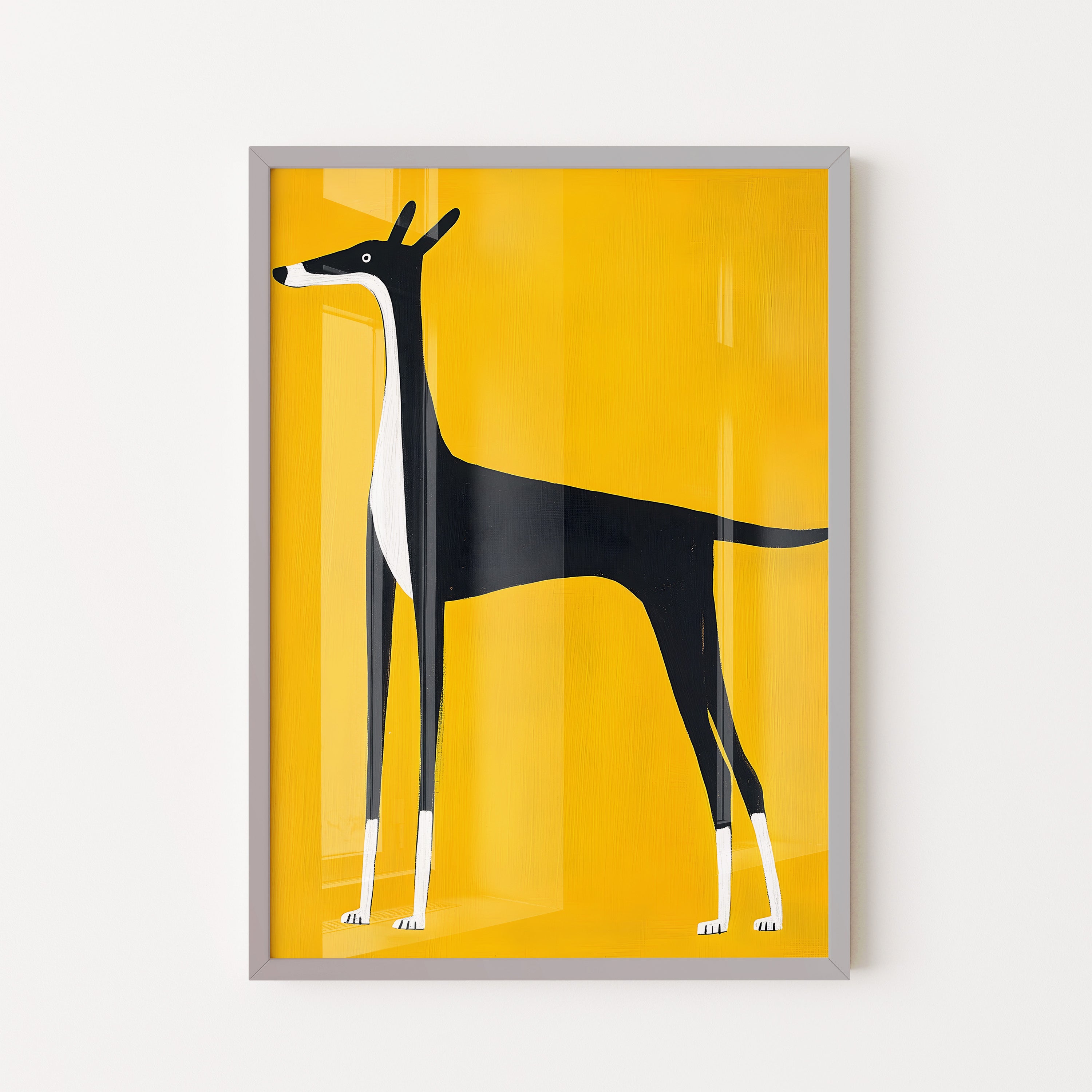Minimalist Greyhound Silhouette