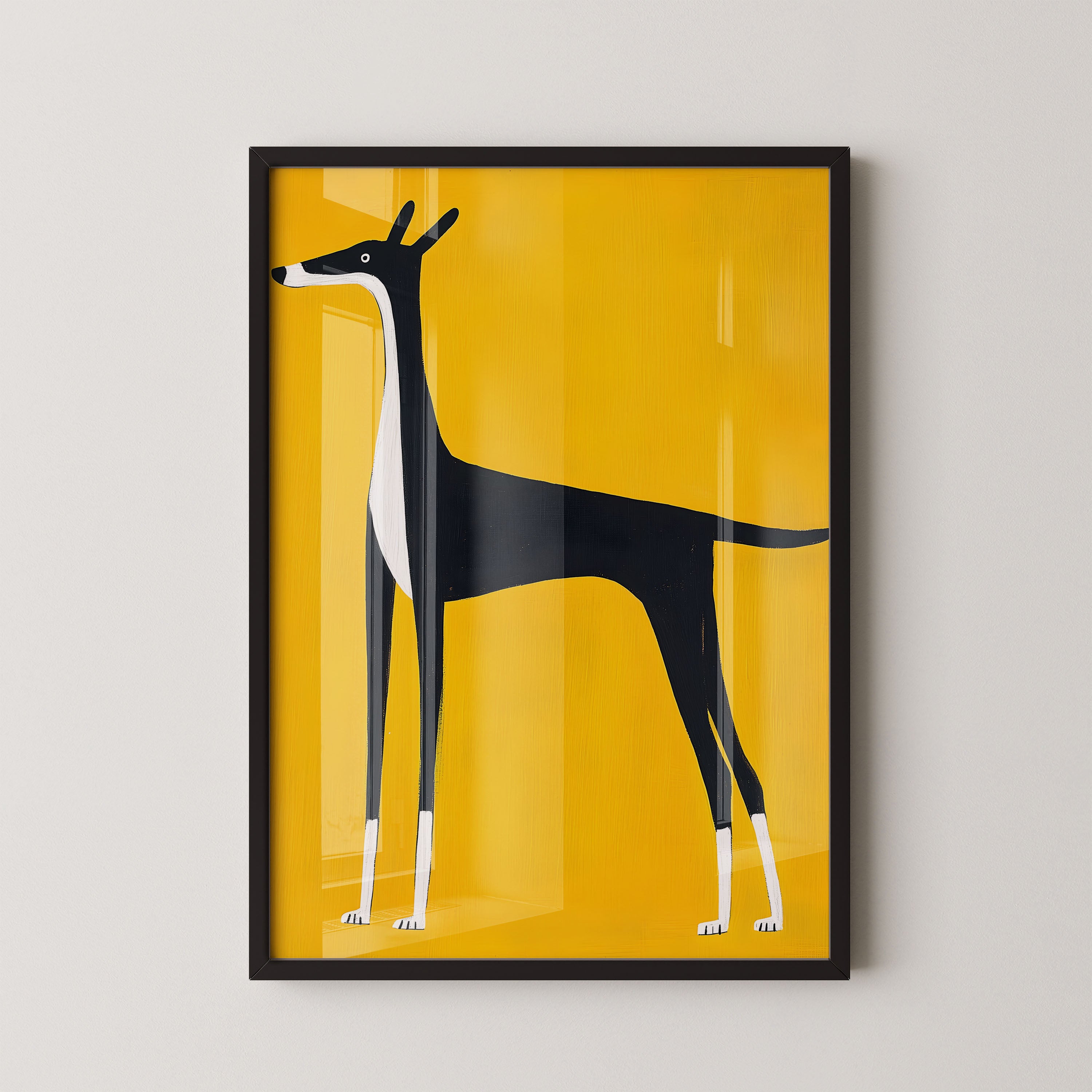 Minimalist Greyhound Silhouette