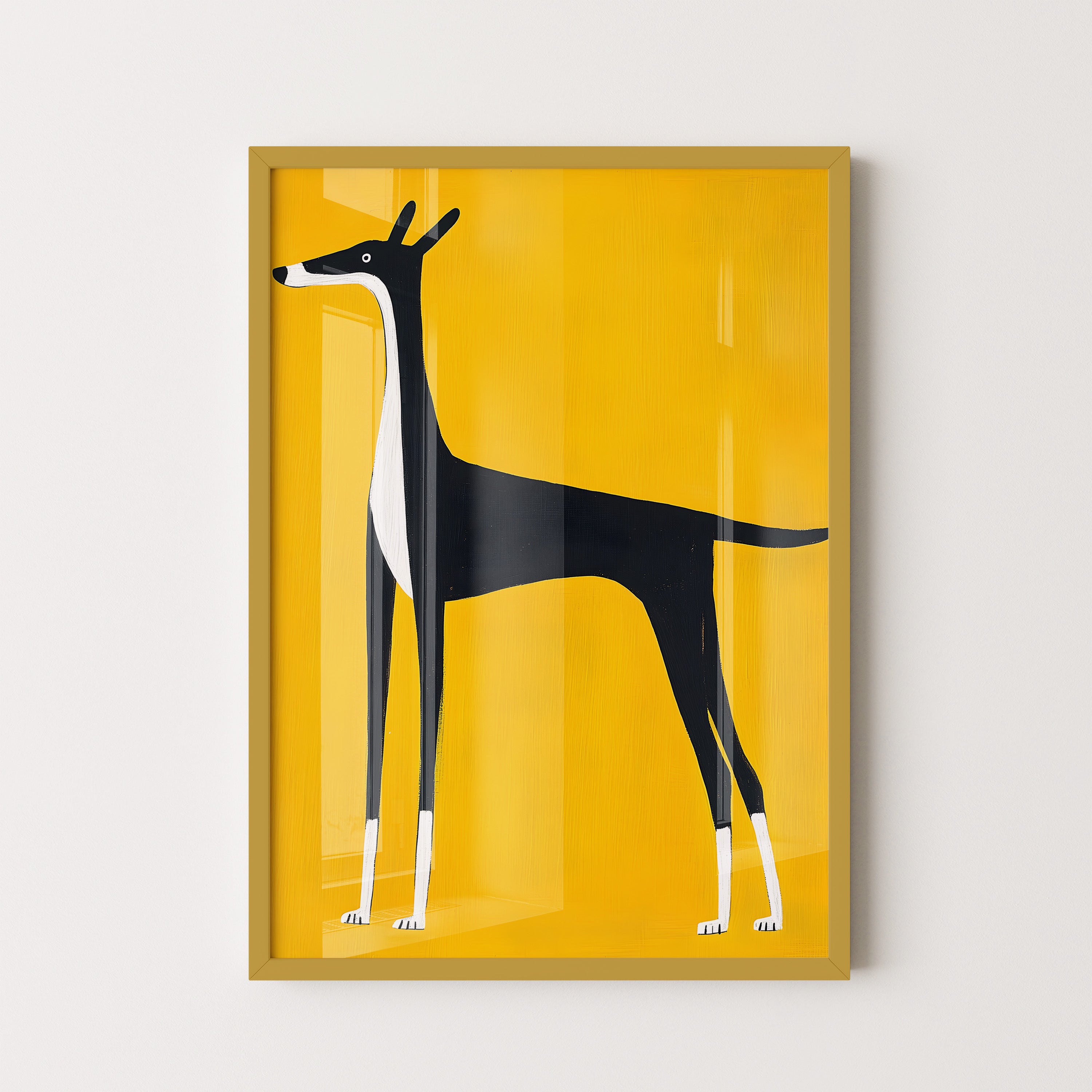 Minimalist Greyhound Silhouette