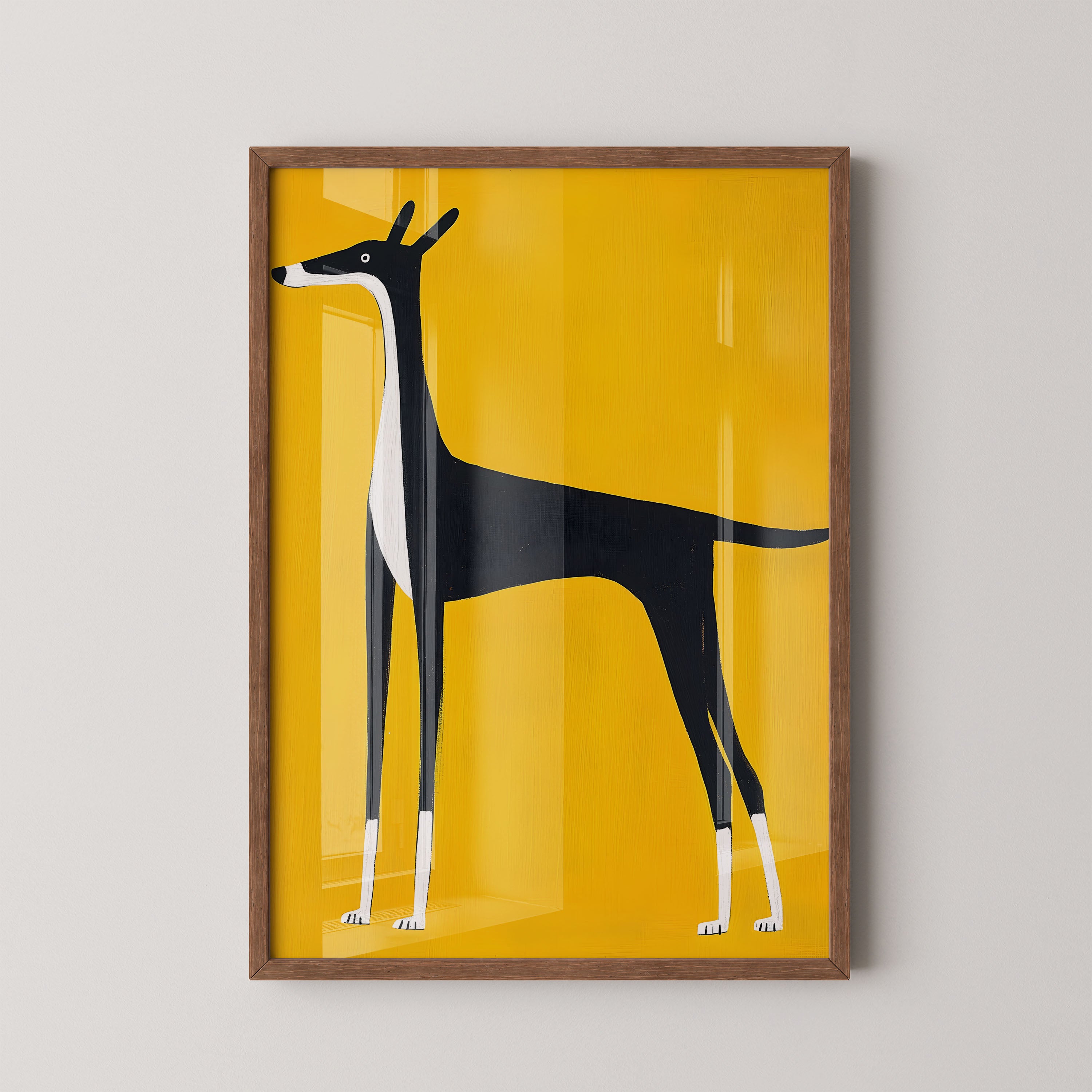 Minimalist Greyhound Silhouette