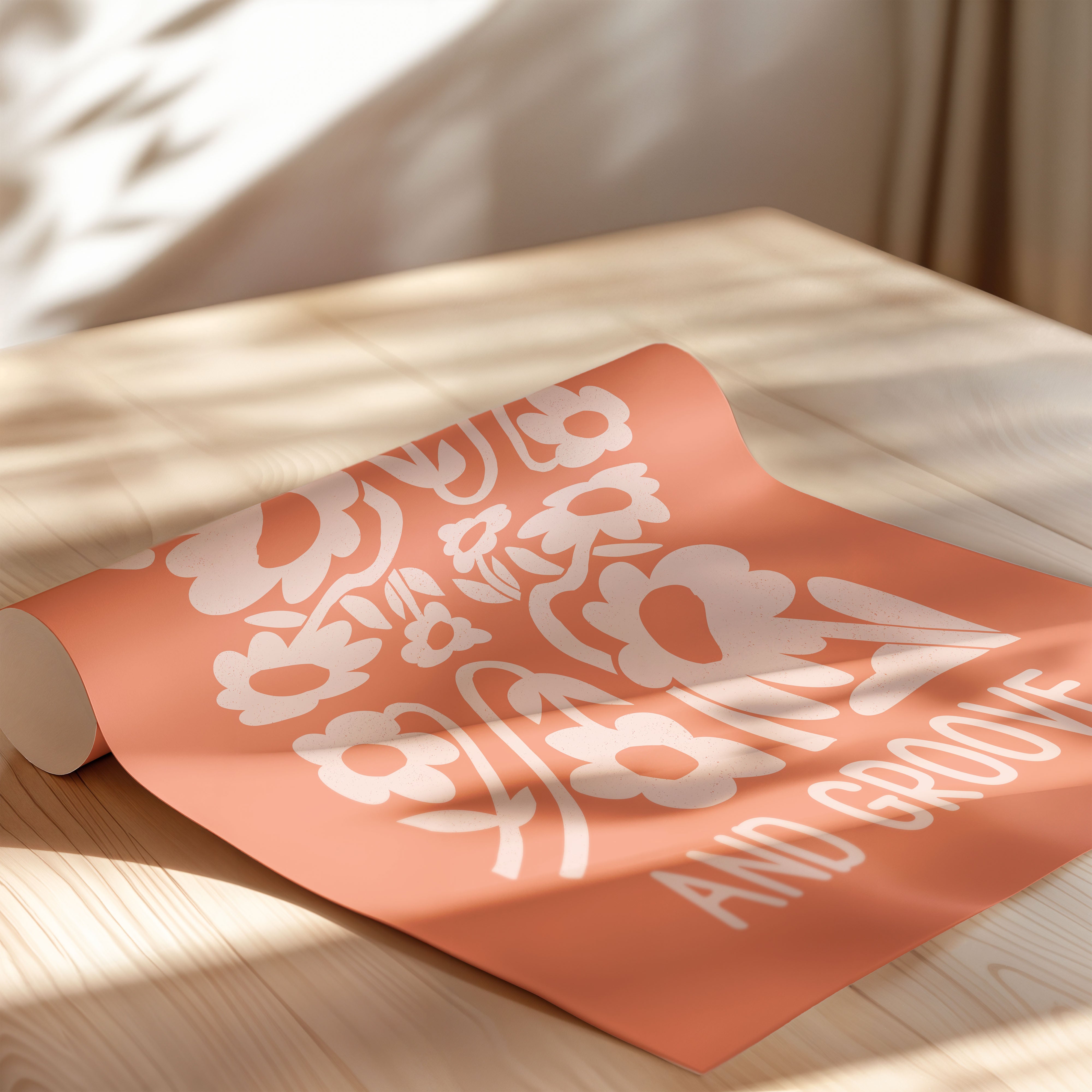 Move & Groove — Retro Floral Print