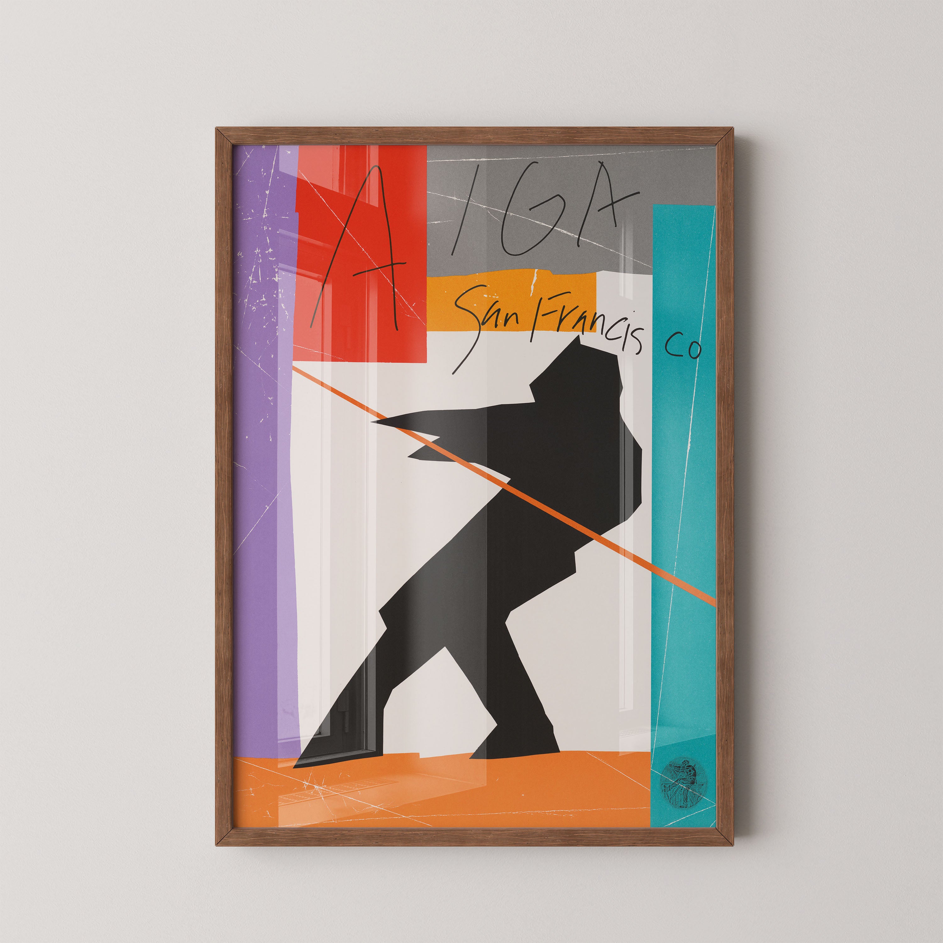 San Francisco Stride — Modern Silhouette Art