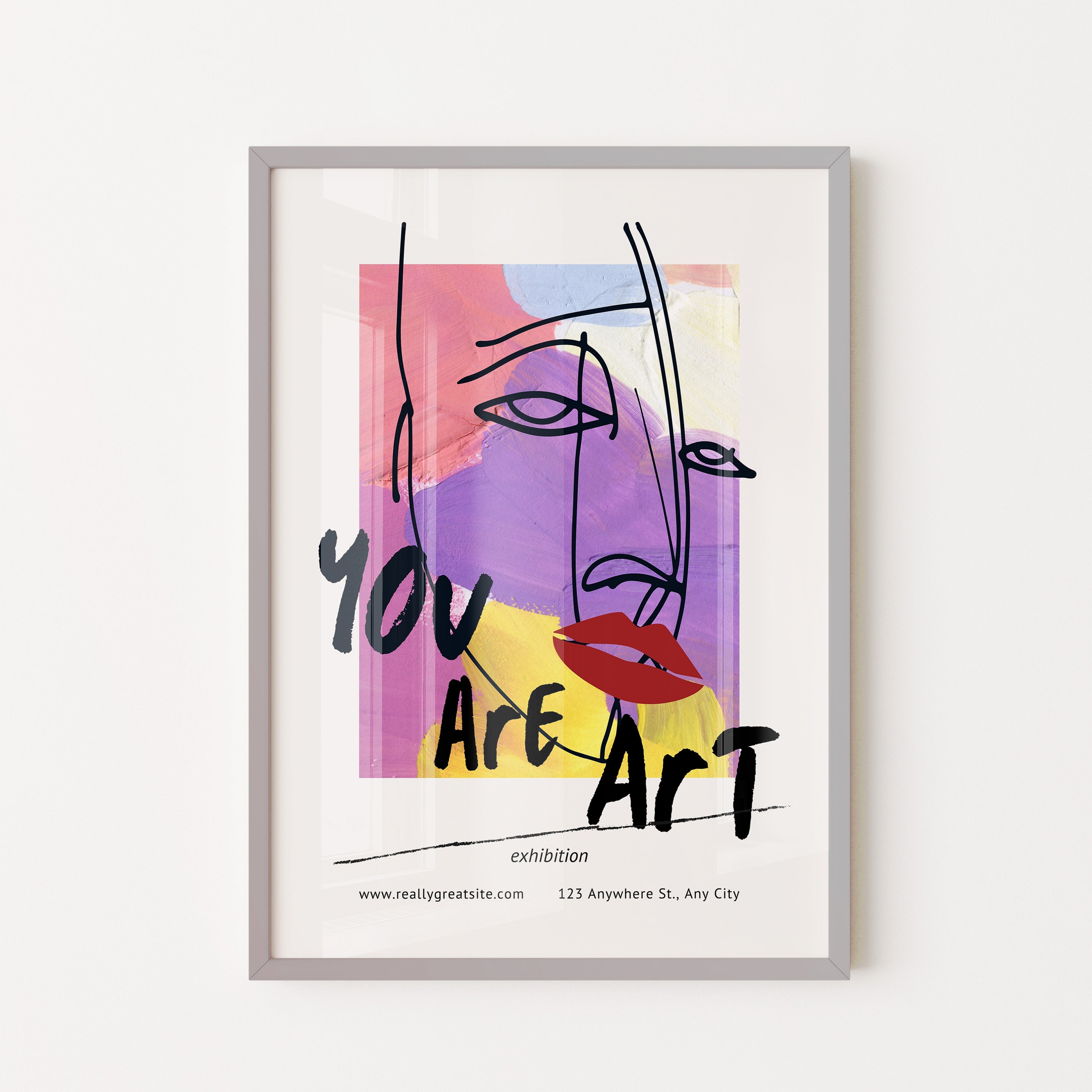 You Are Art — Abstract Line Face