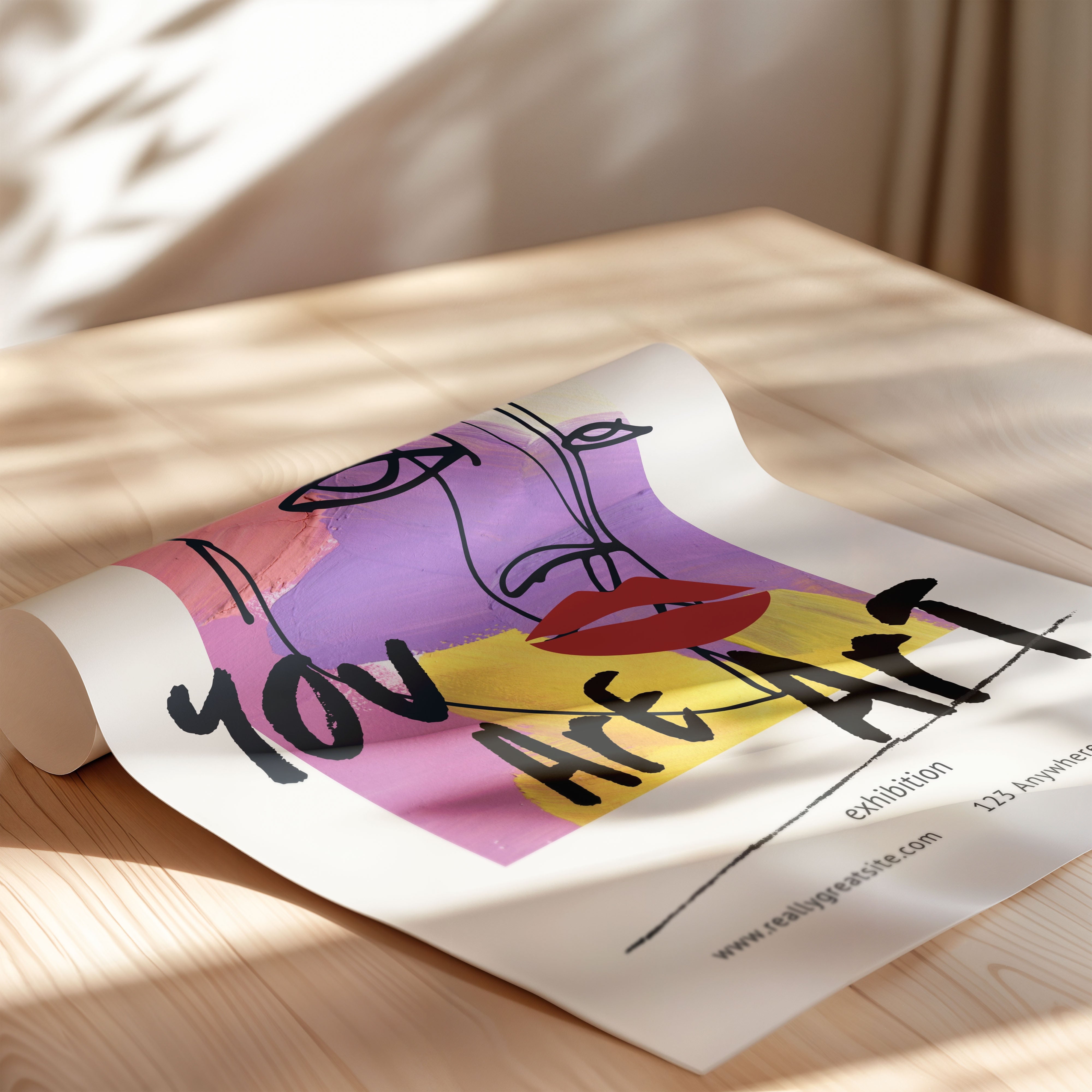 You Are Art — Abstract Line Face