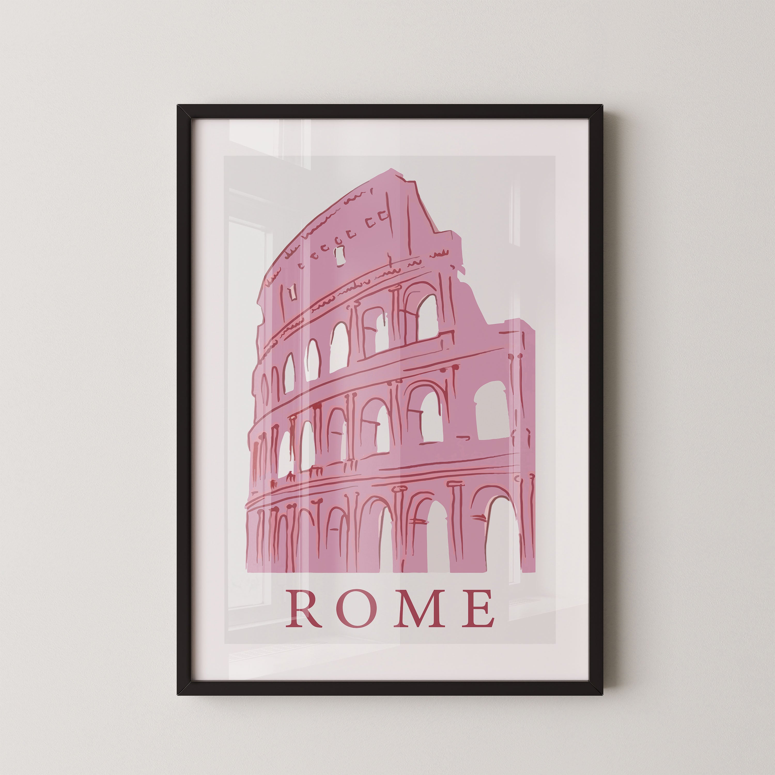 Rome — Colosseum in Blush Pink