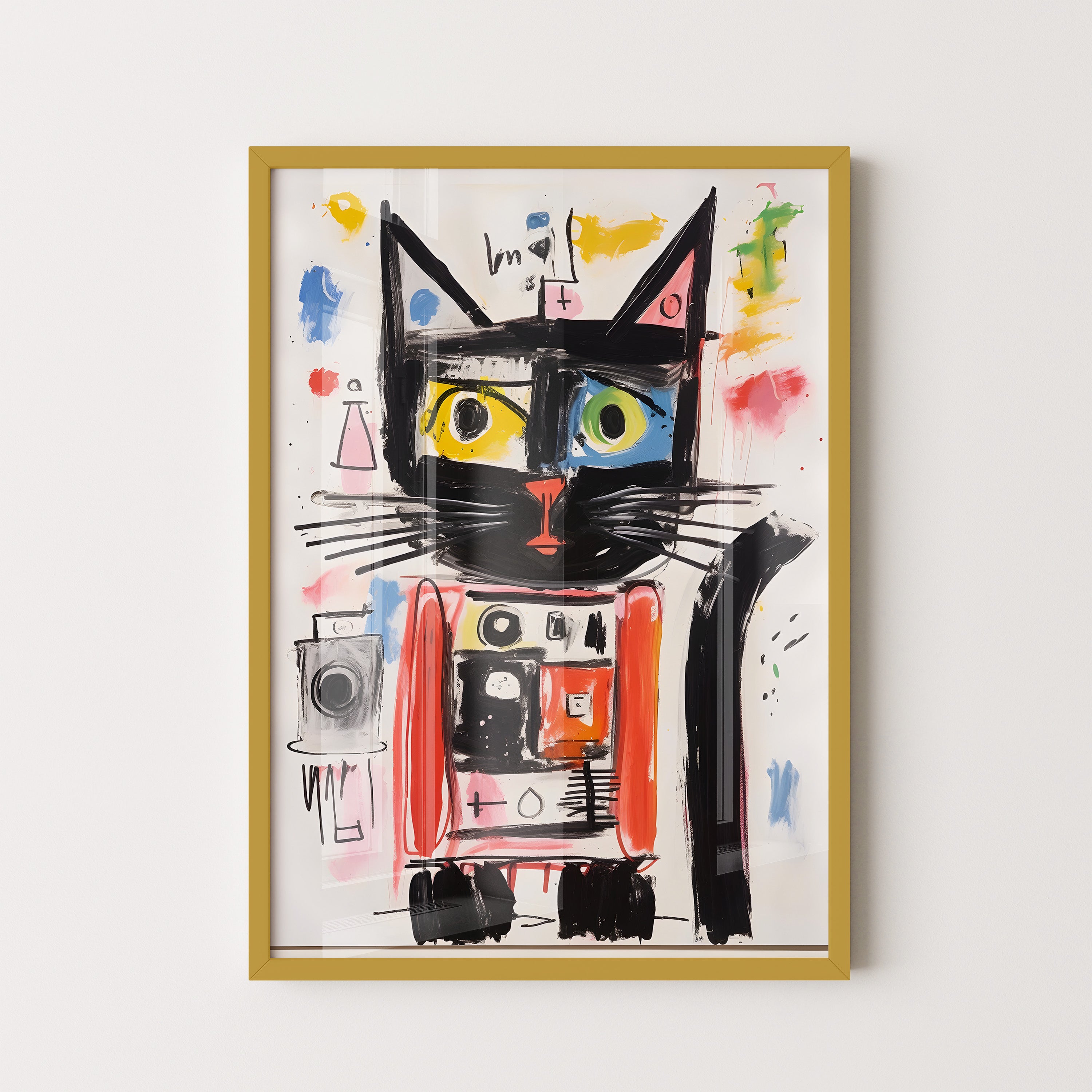 Urban Abstract Cat Portrait