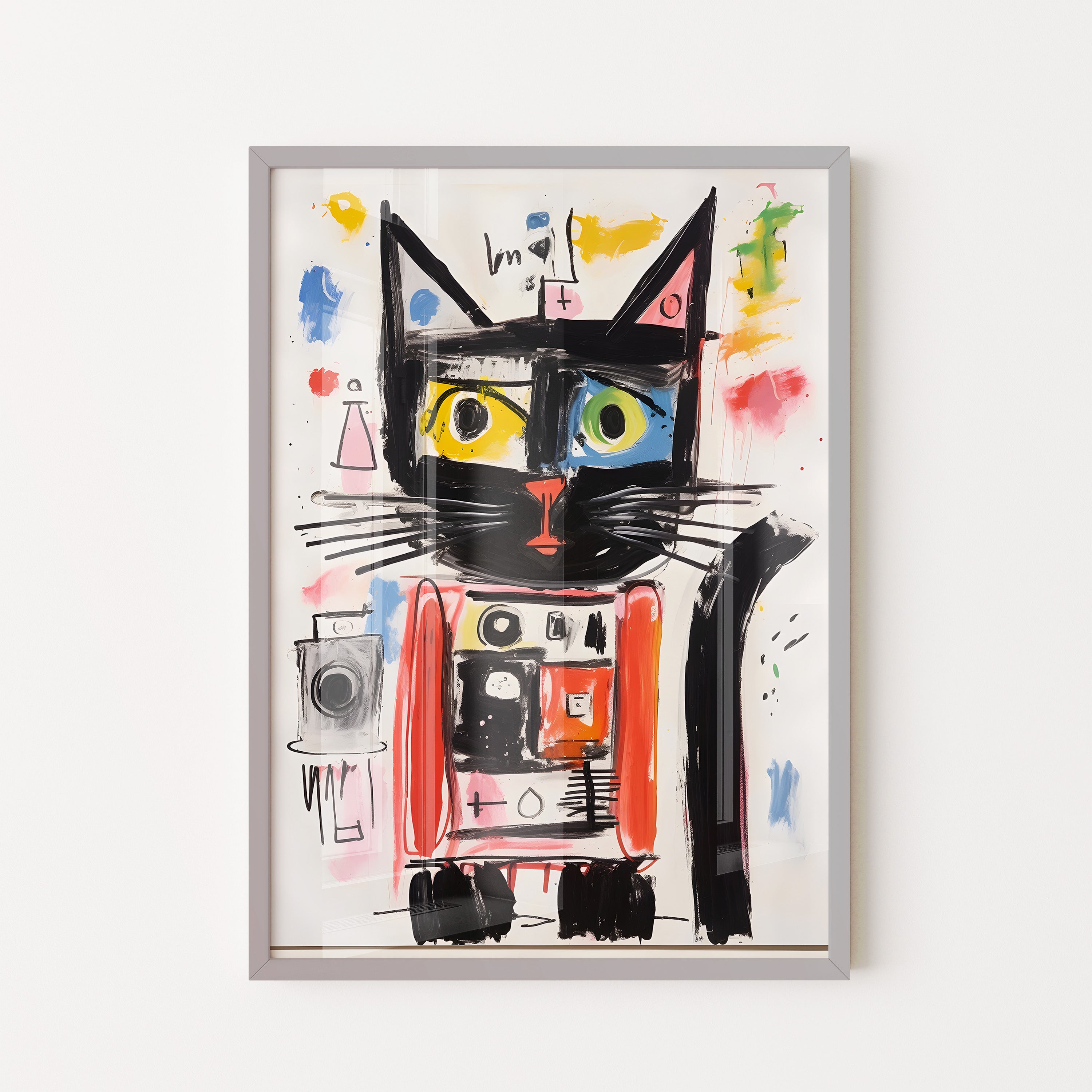 Urban Abstract Cat Portrait