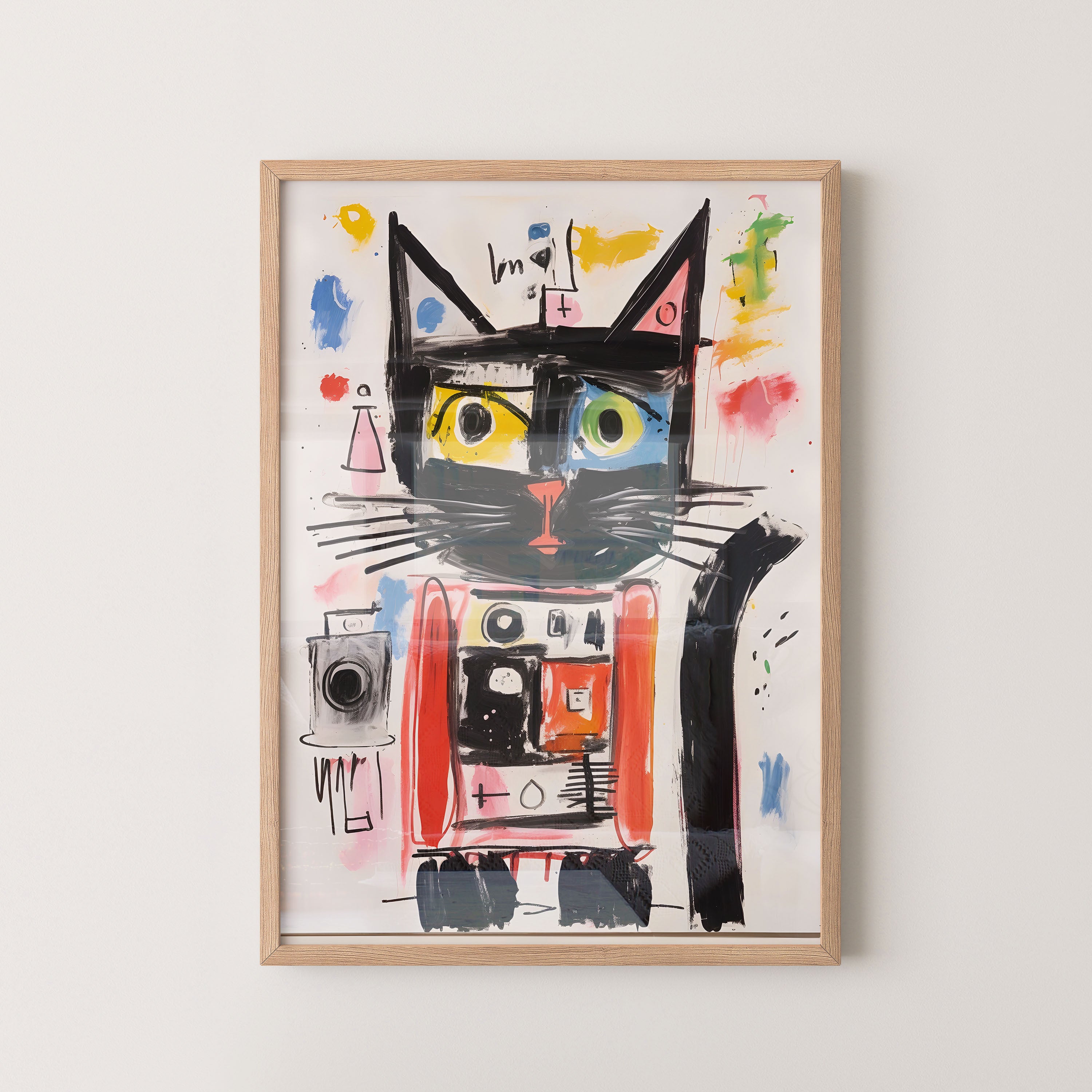 Urban Abstract Cat Portrait