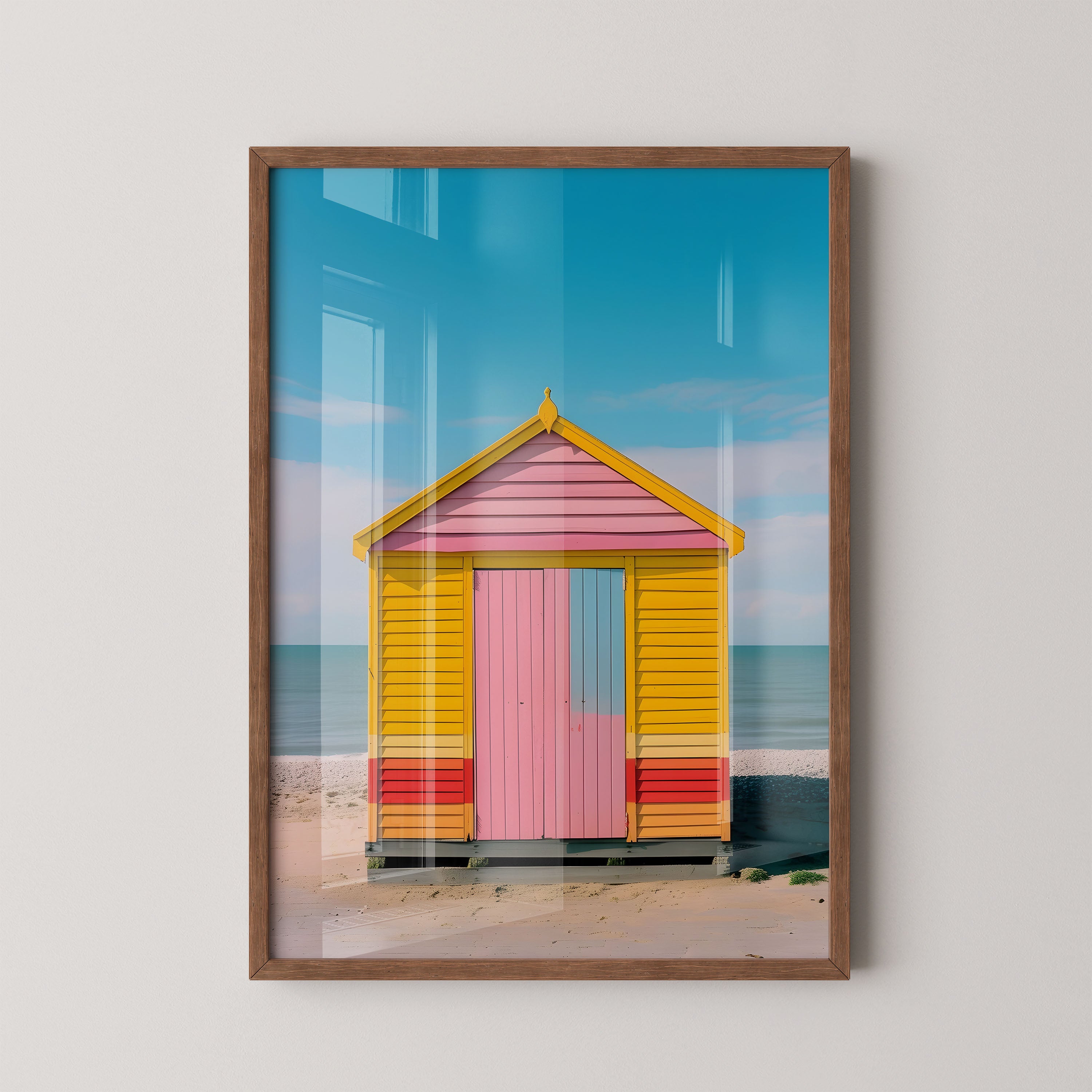 Beach Hut In Pastel Hues