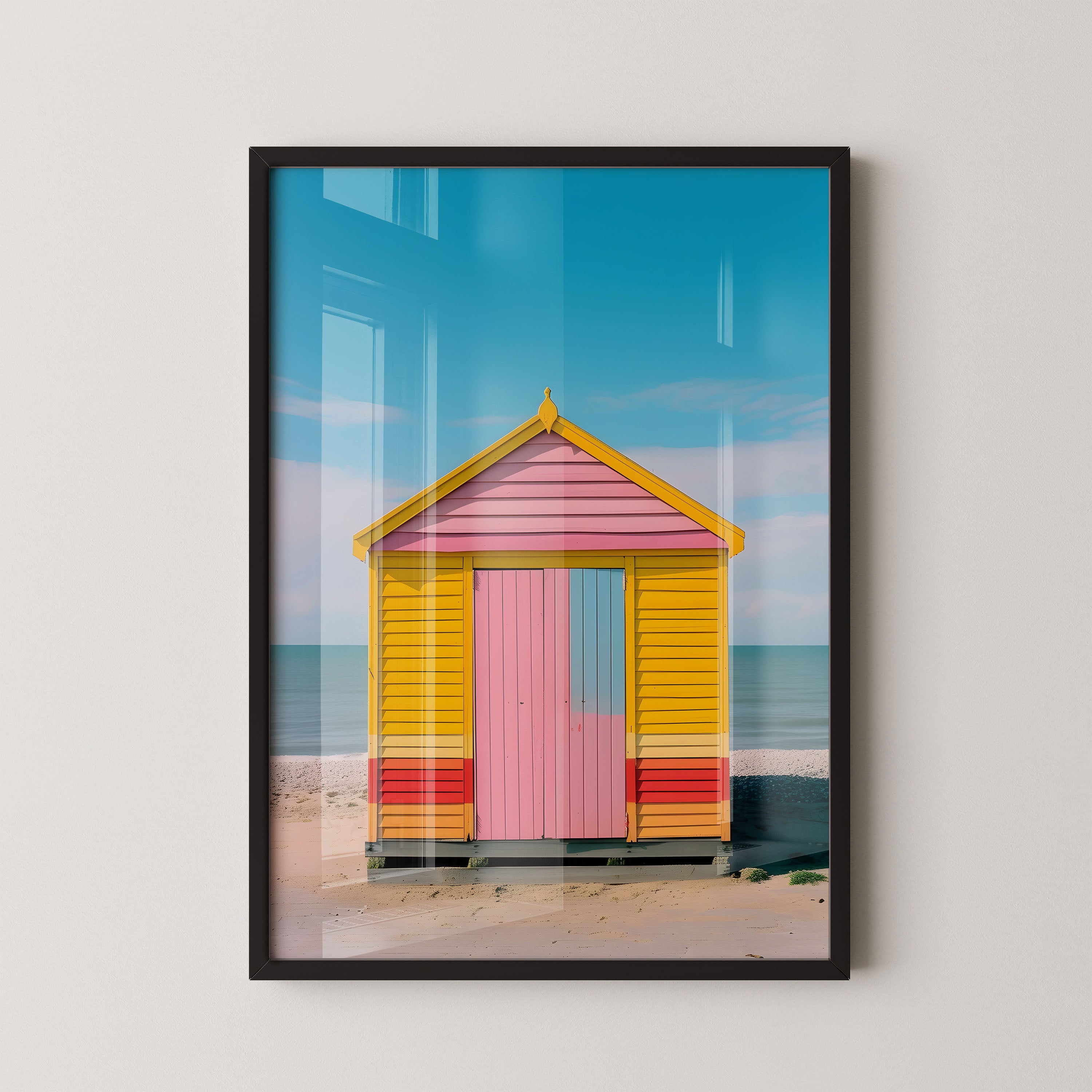 Beach Hut In Pastel Hues
