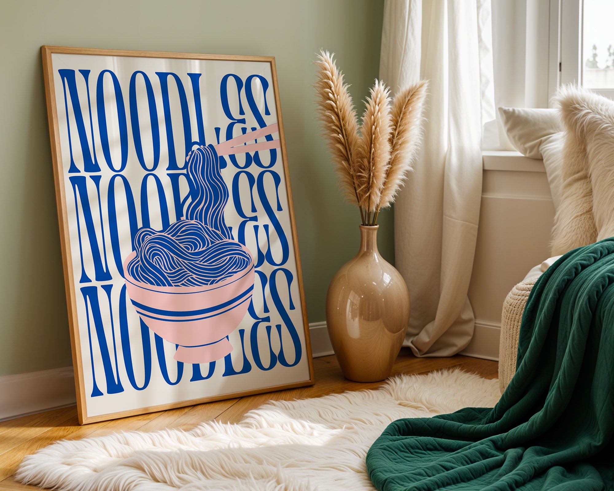No Borderodles Typography Bowl – Modern Graphic Art