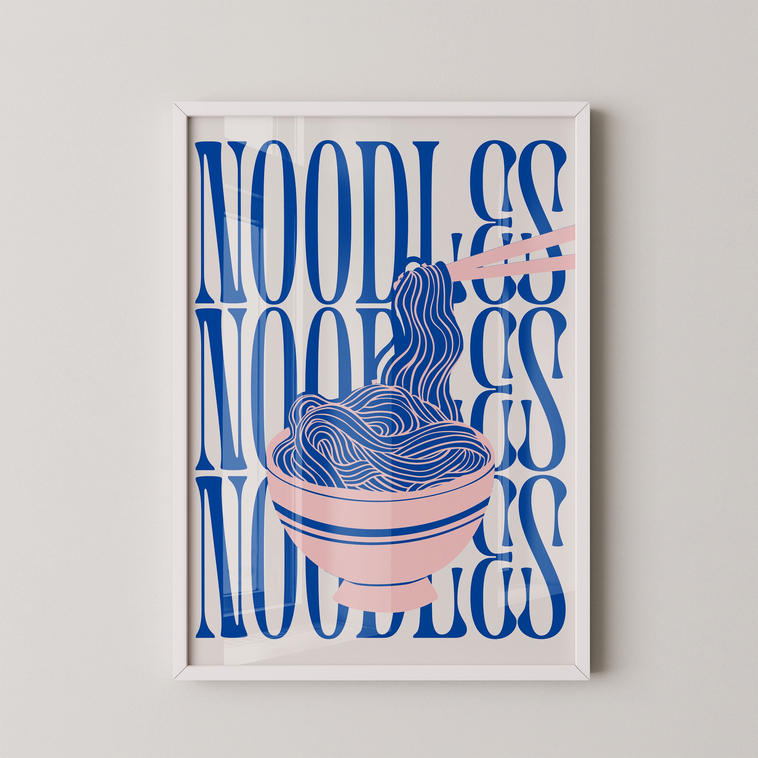 No Borderodles Typography Bowl – Modern Graphic Art