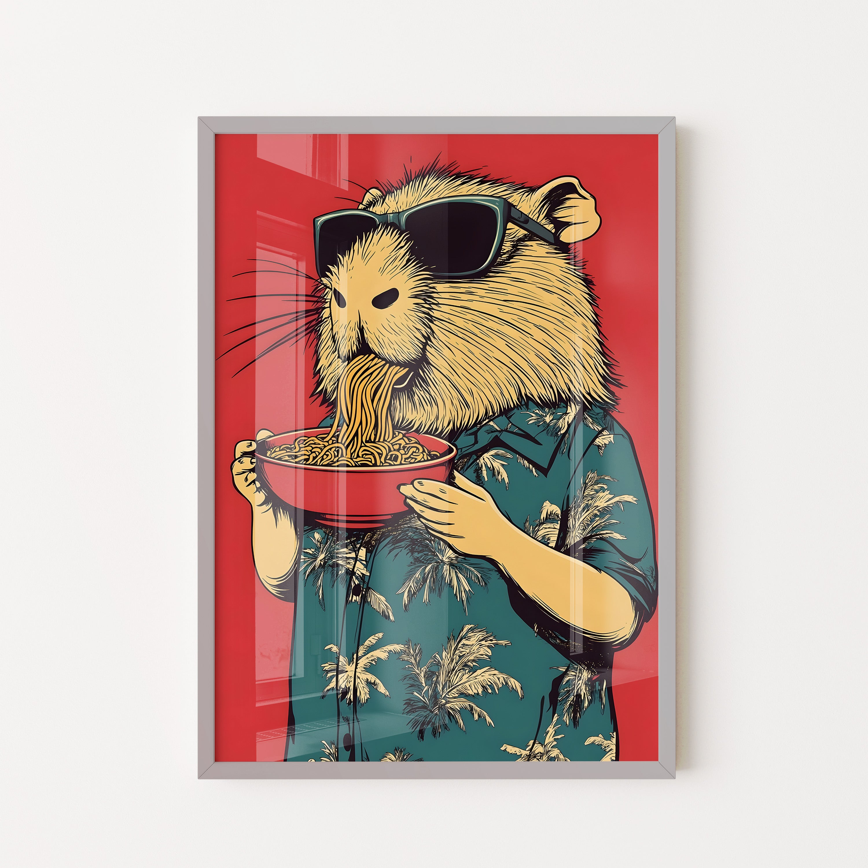 No Borderodle Loving Hamster – Whimsical Pop Art