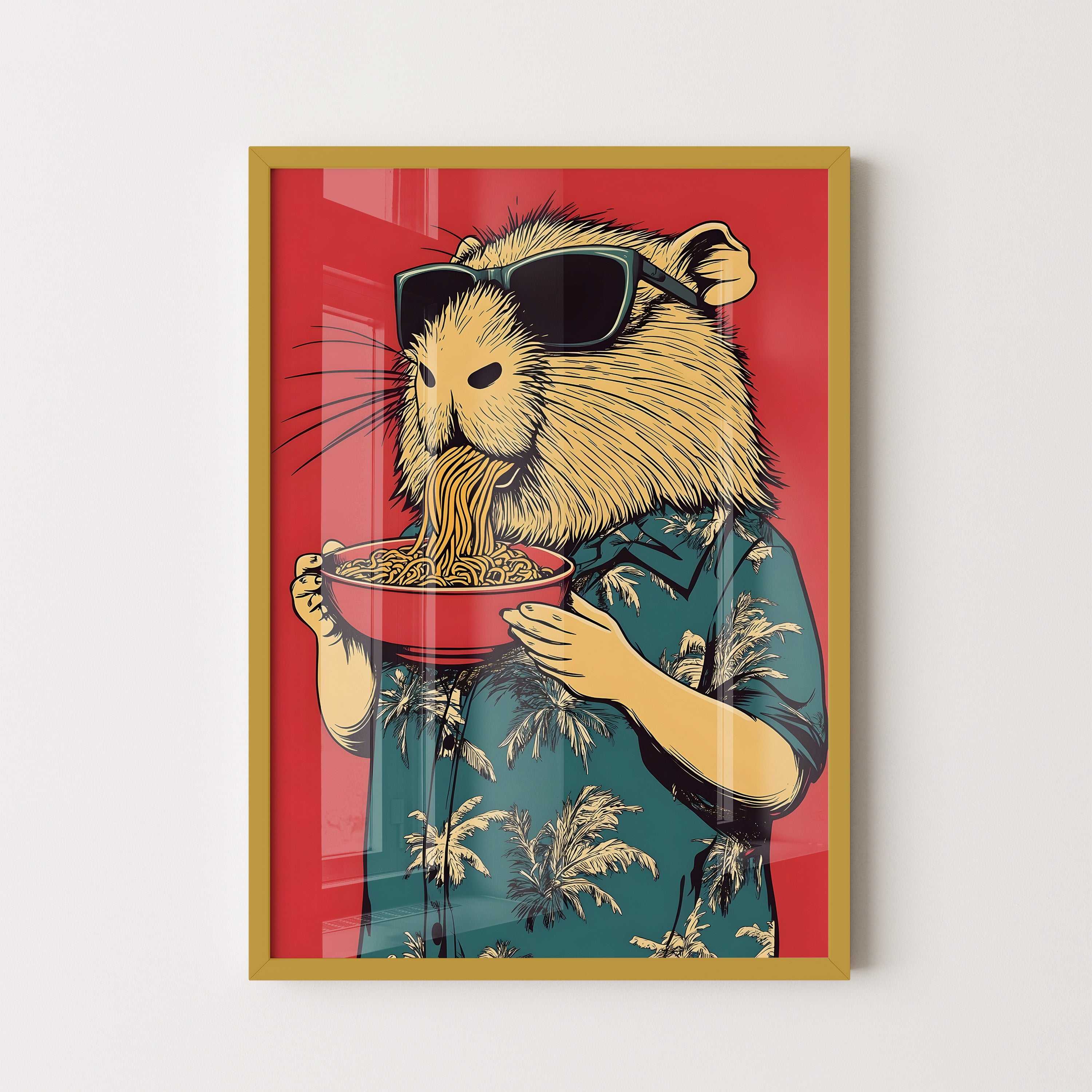 No Borderodle Loving Hamster – Whimsical Pop Art