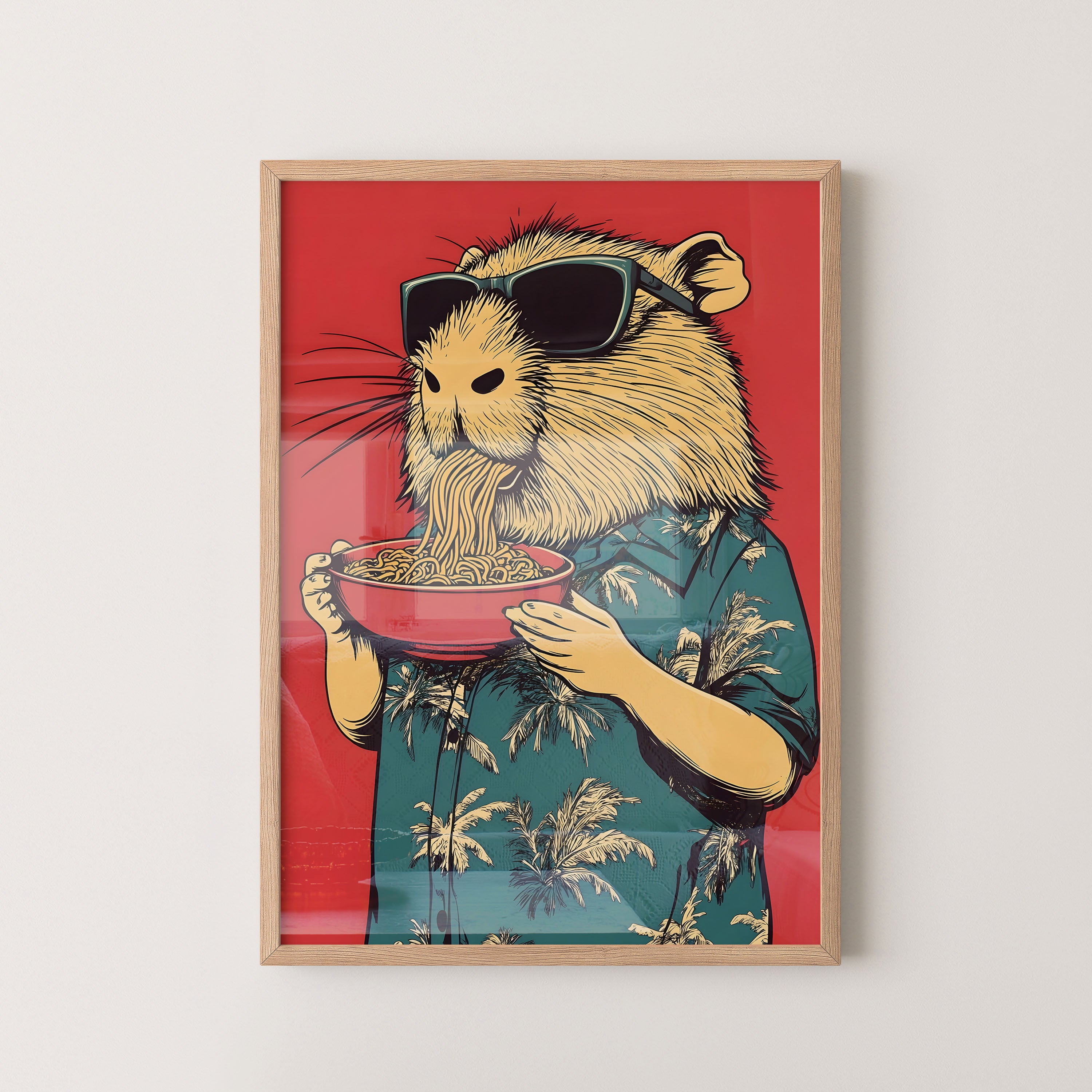 No Borderodle Loving Hamster – Whimsical Pop Art