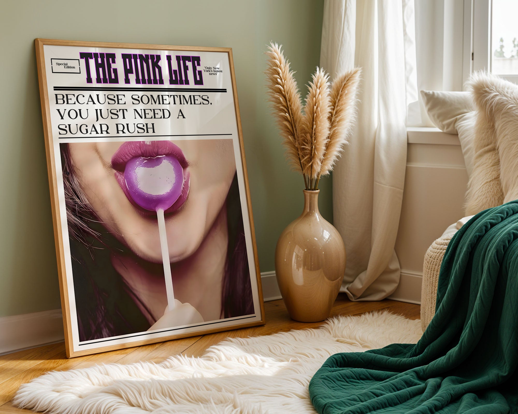 The Pink Life – Sugar Rush Pop Poster
