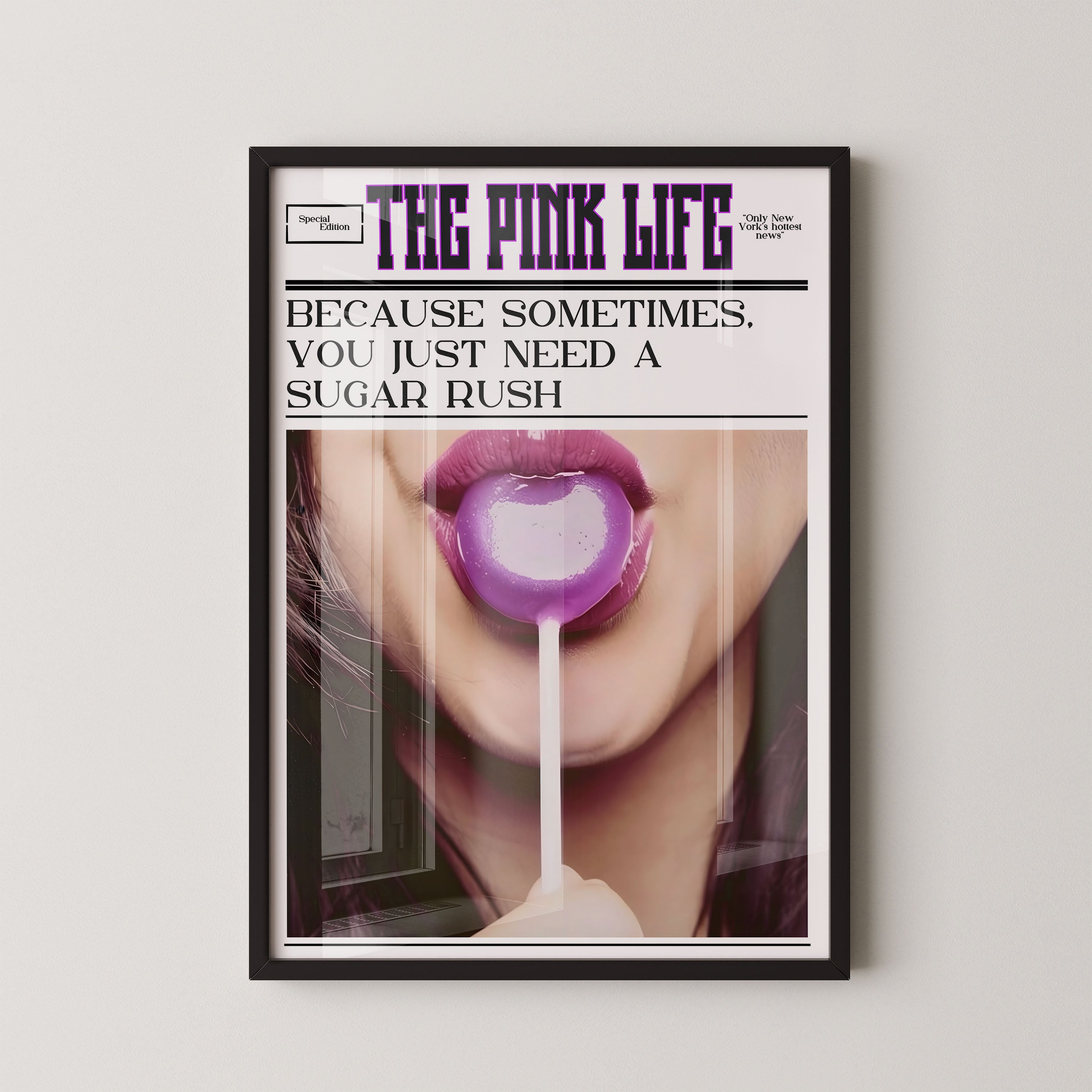 The Pink Life – Sugar Rush Pop Poster