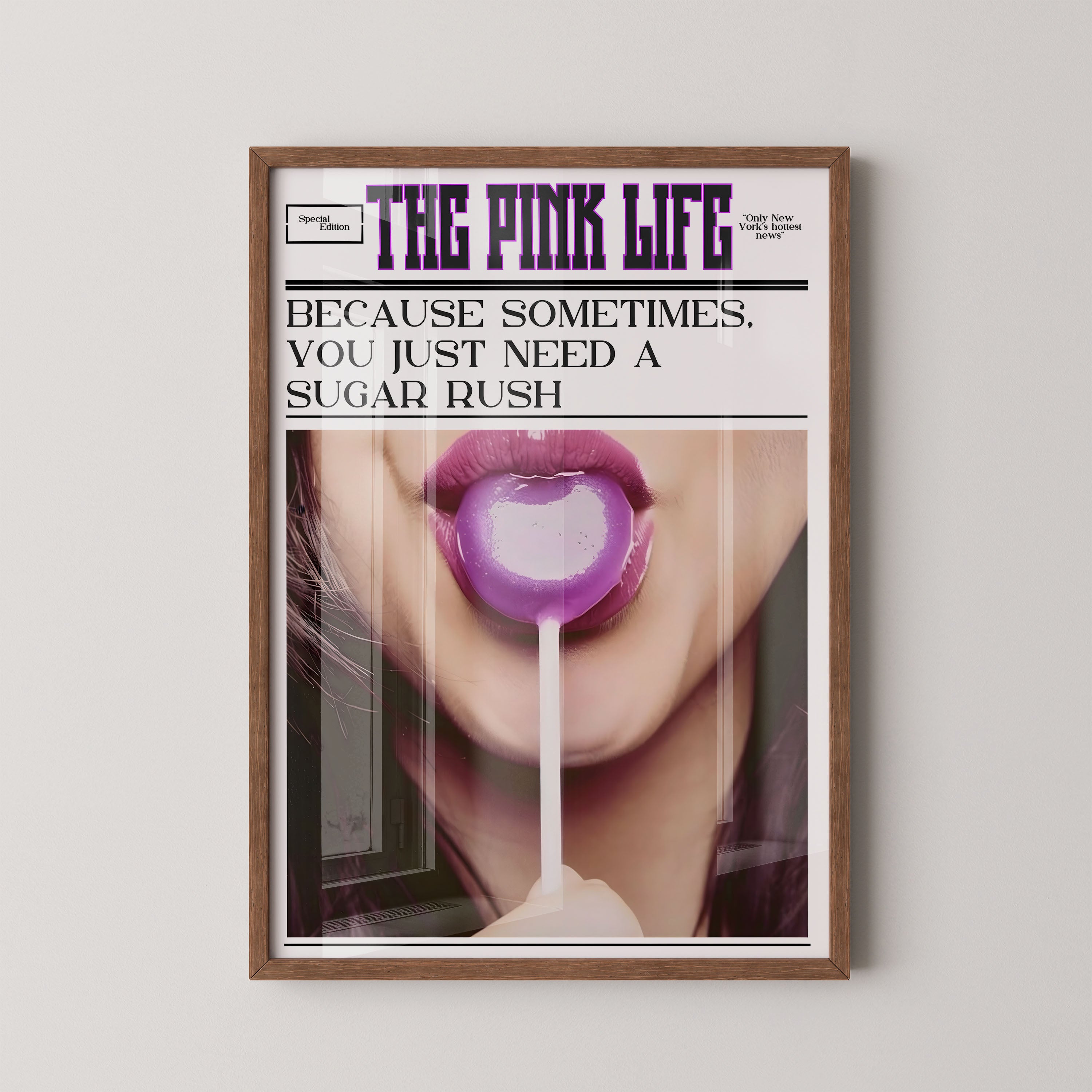 The Pink Life – Sugar Rush Pop Poster