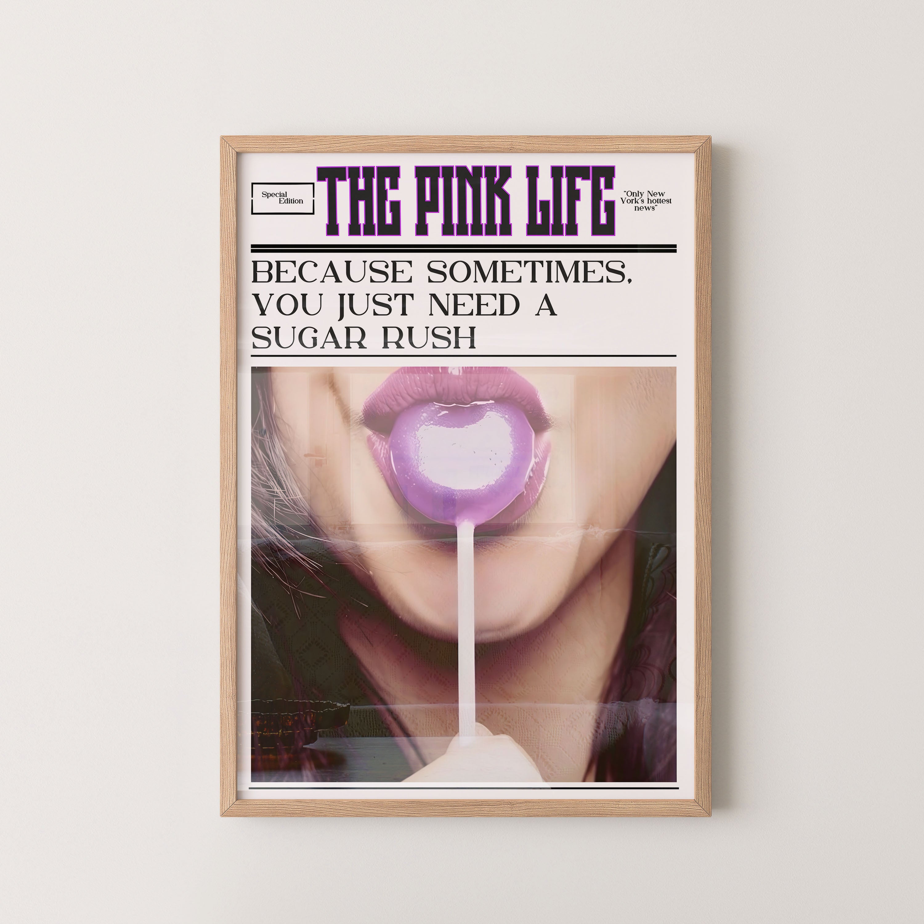 The Pink Life – Sugar Rush Pop Poster