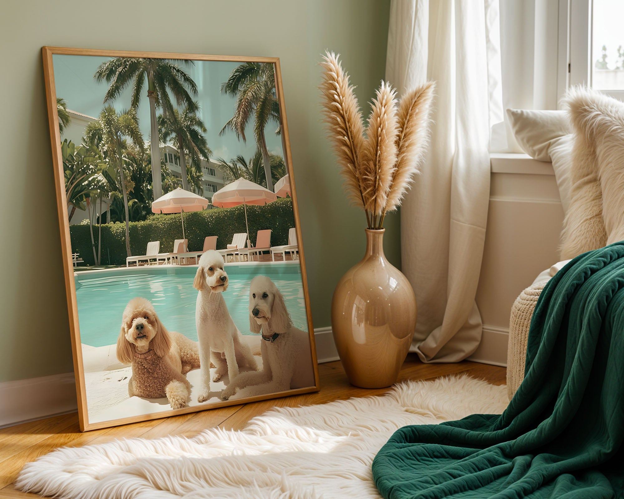 Poolside Poodle Trio