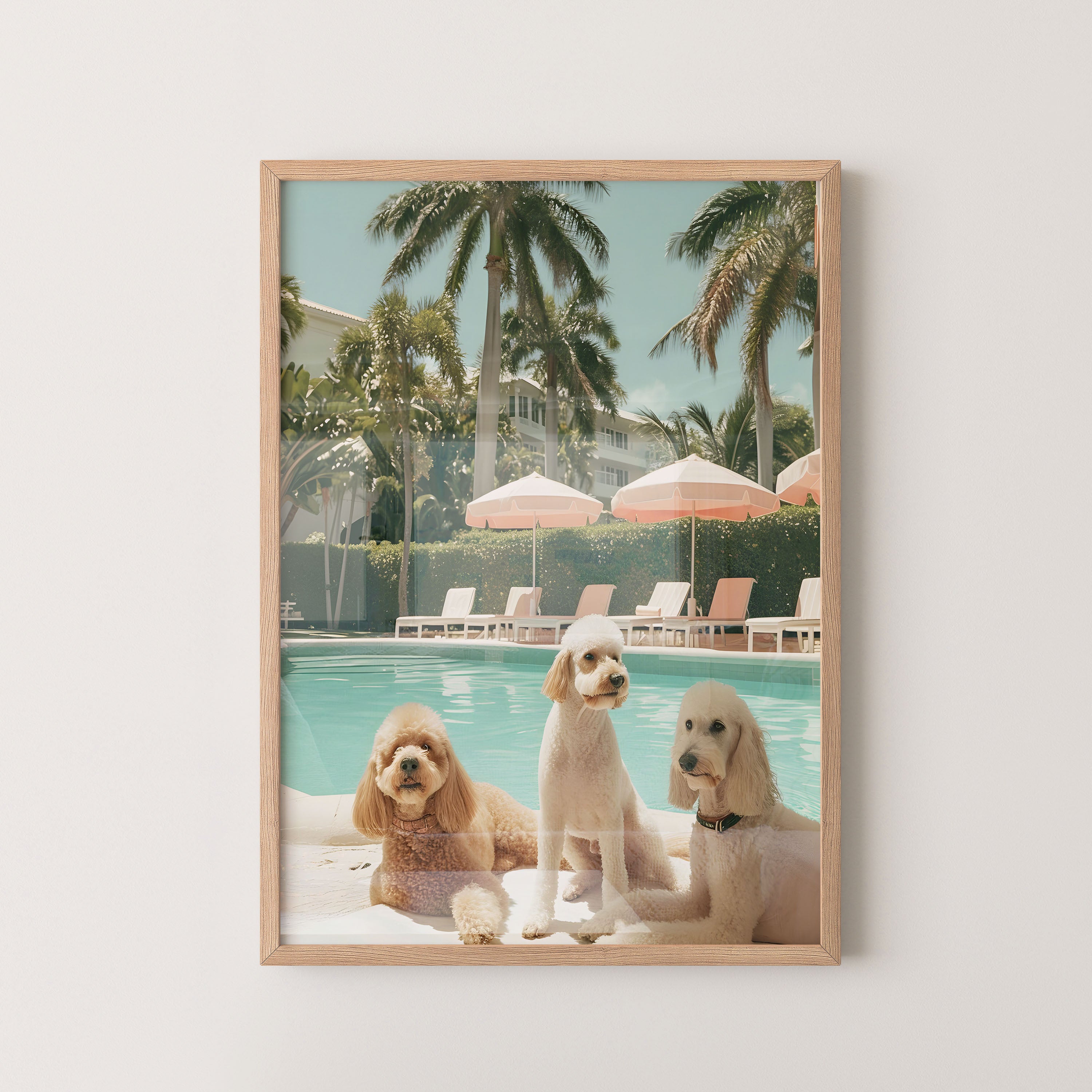Poolside Poodle Trio