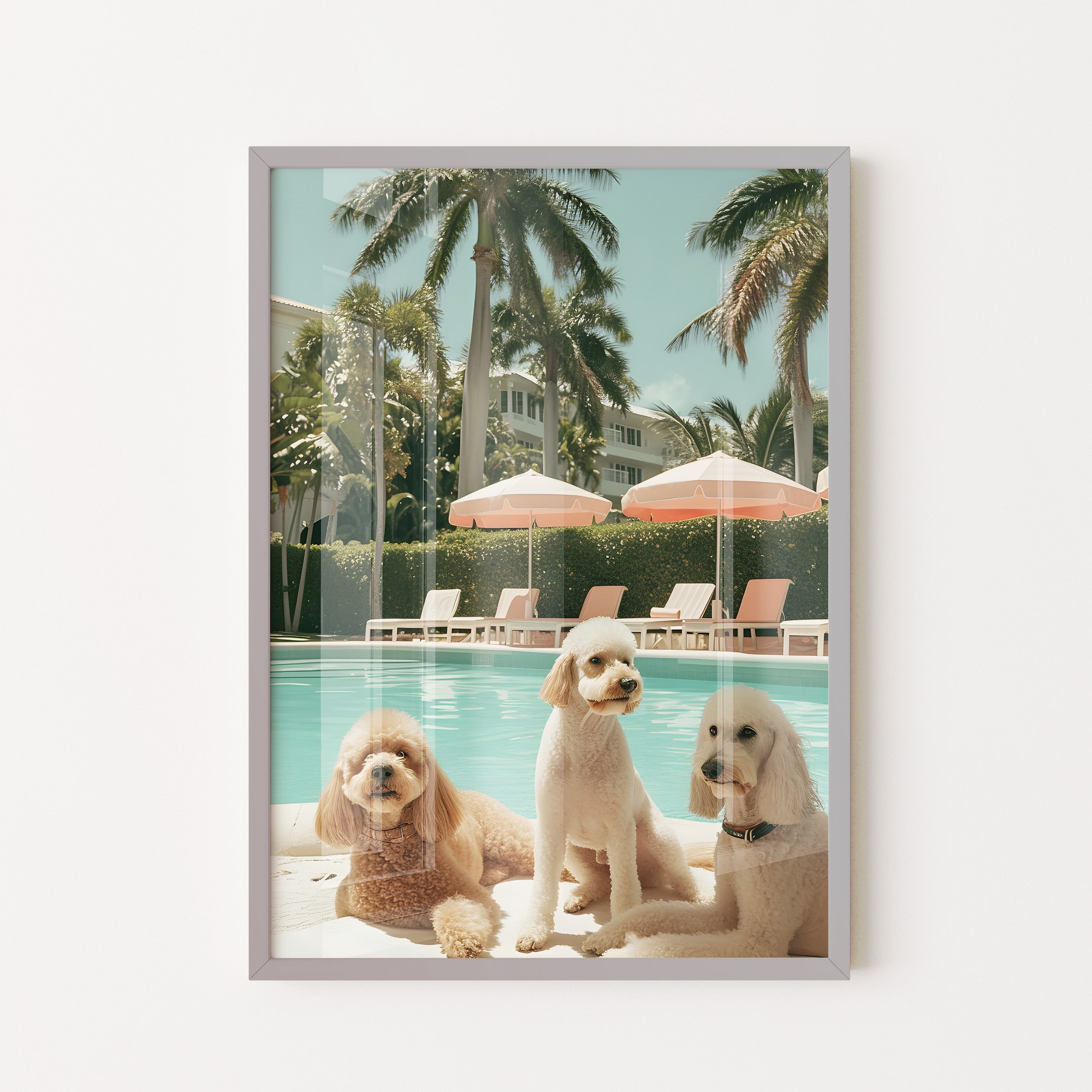 Poolside Poodle Trio
