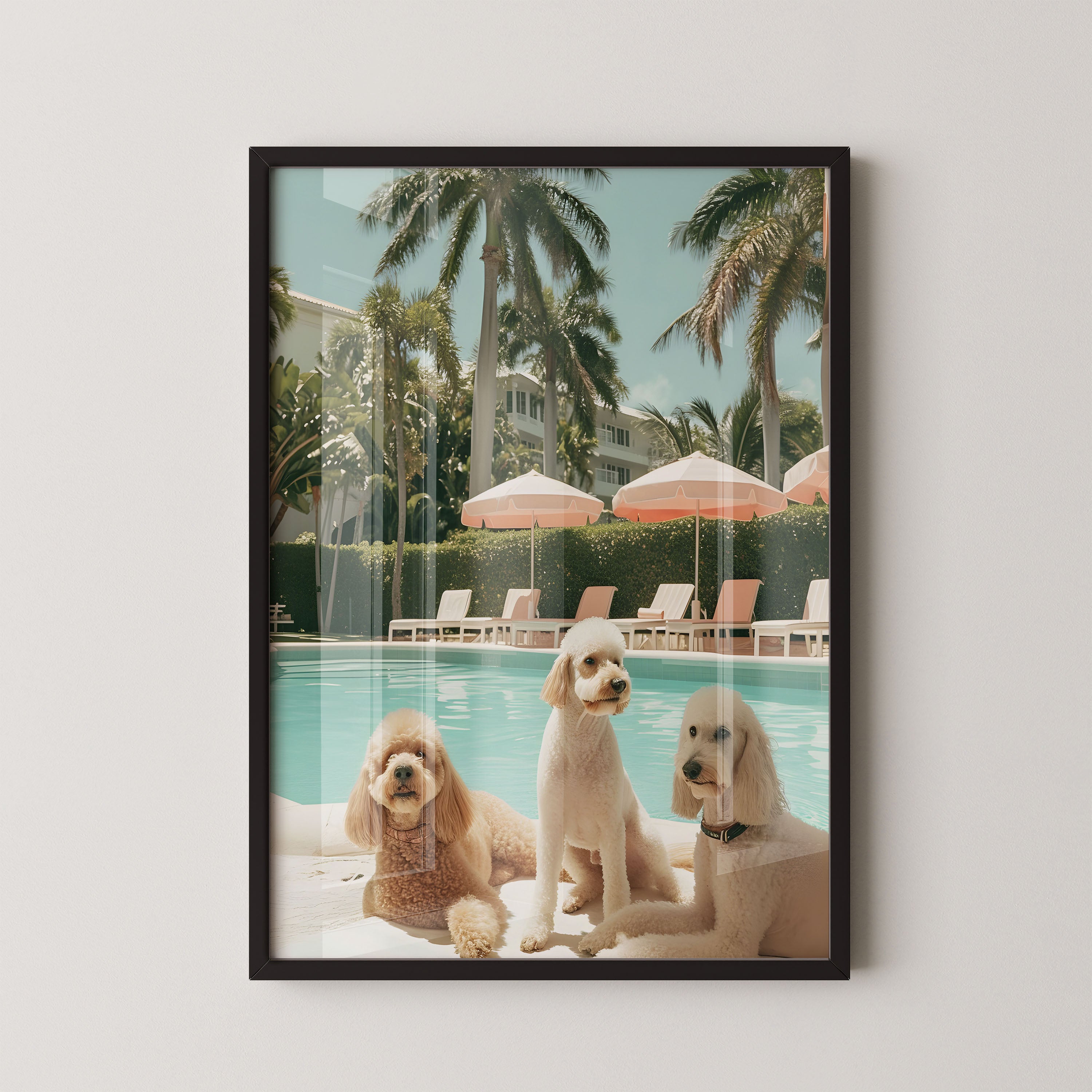Poolside Poodle Trio
