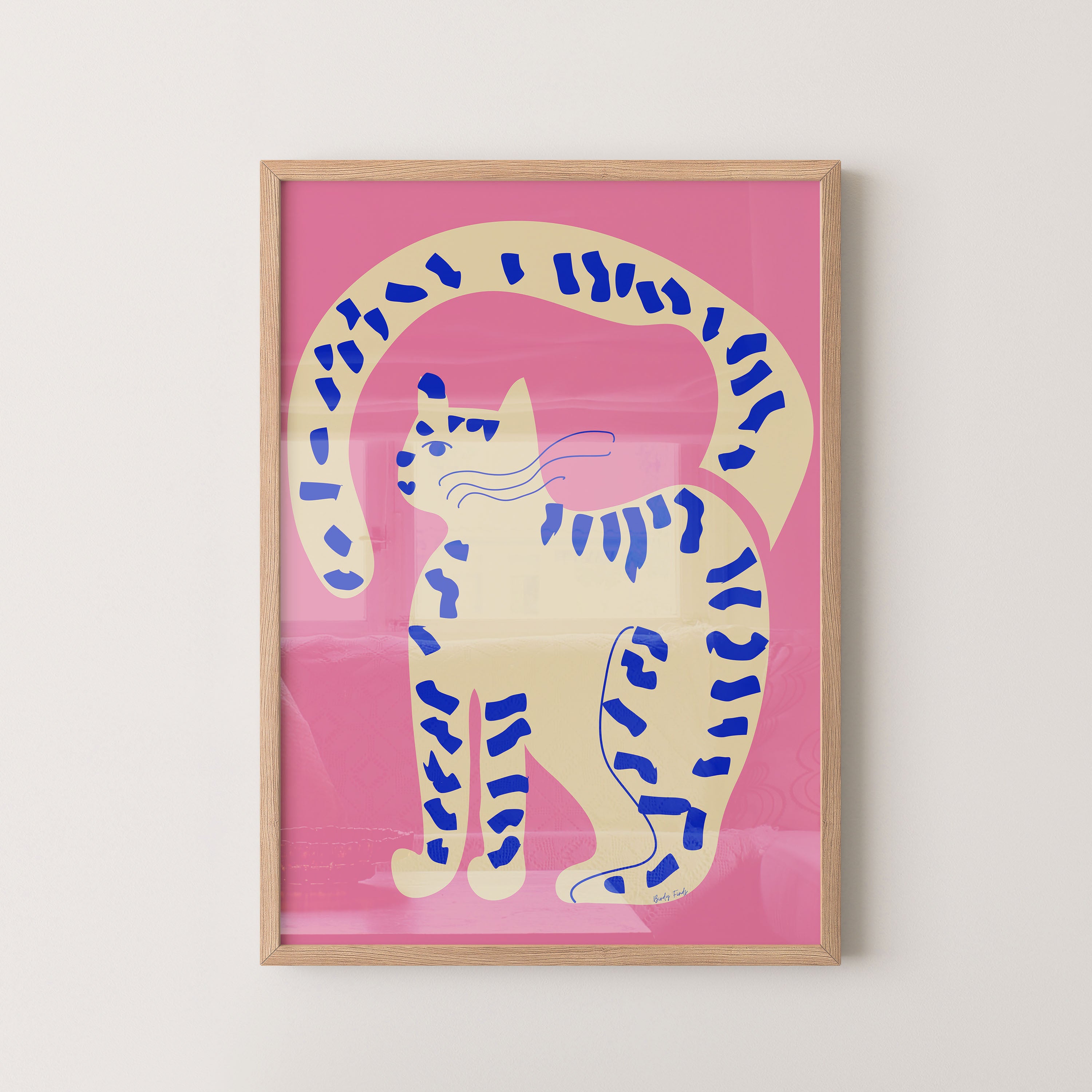Curvy Blue Cat