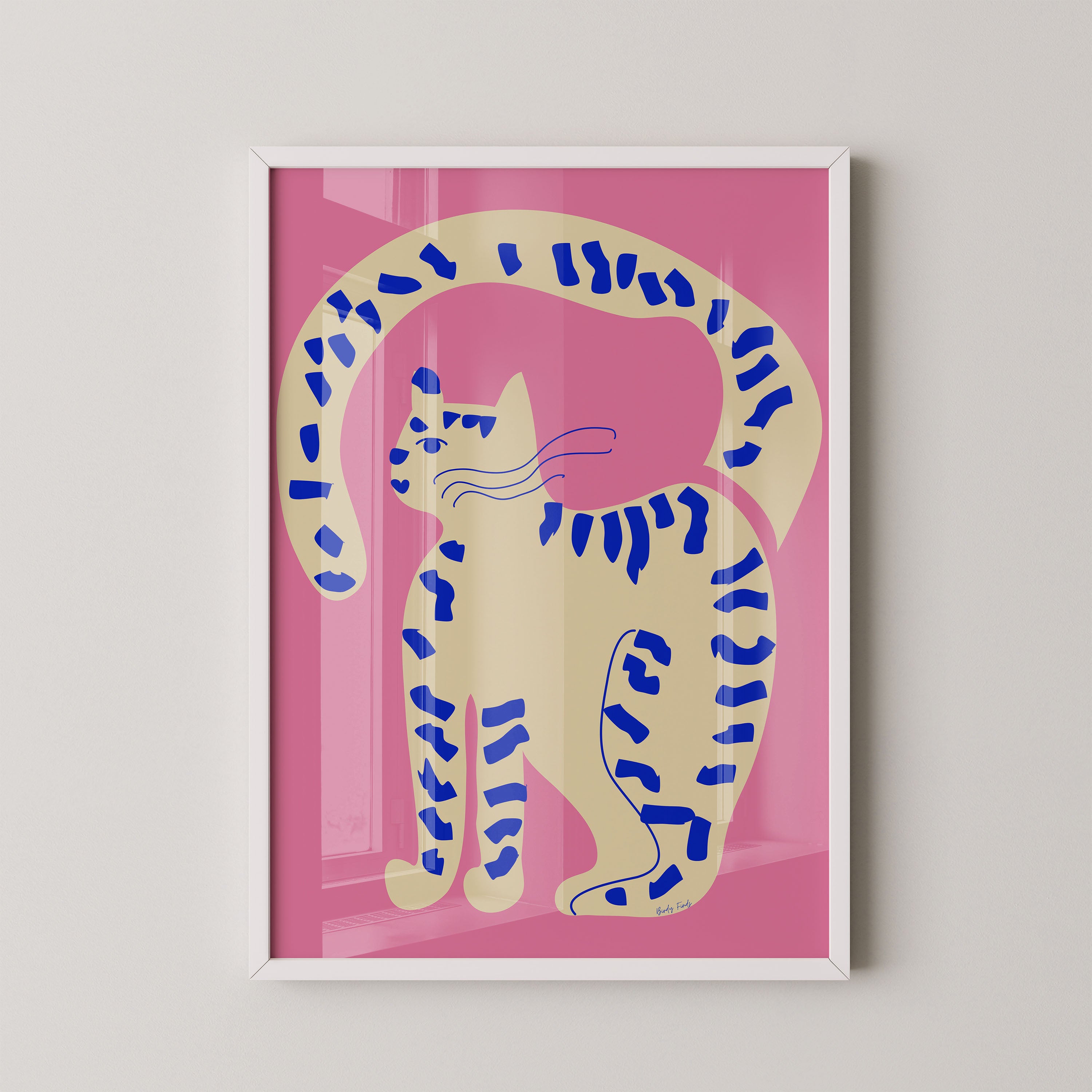 Curvy Blue Cat