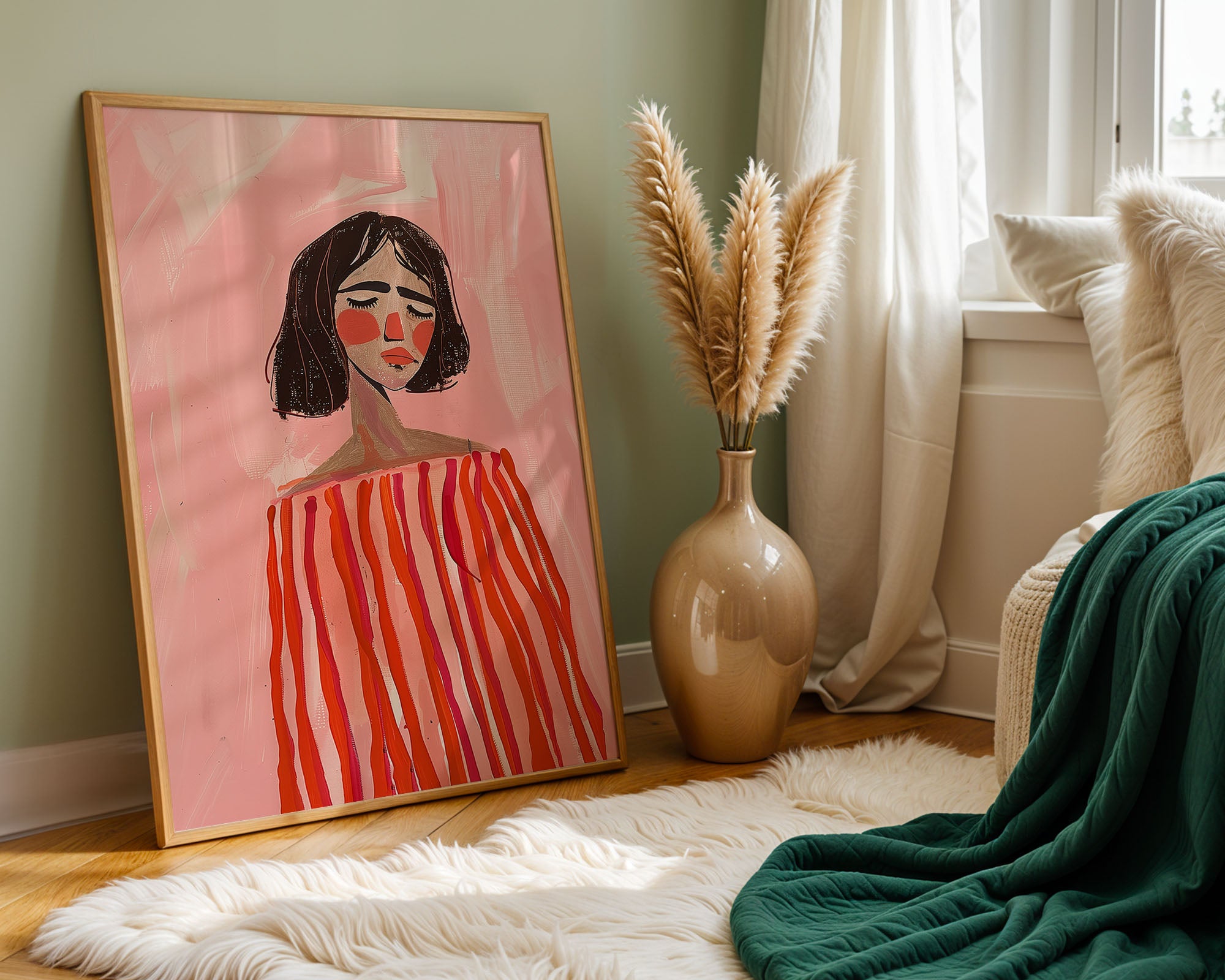 Rosy Silence Portrait
