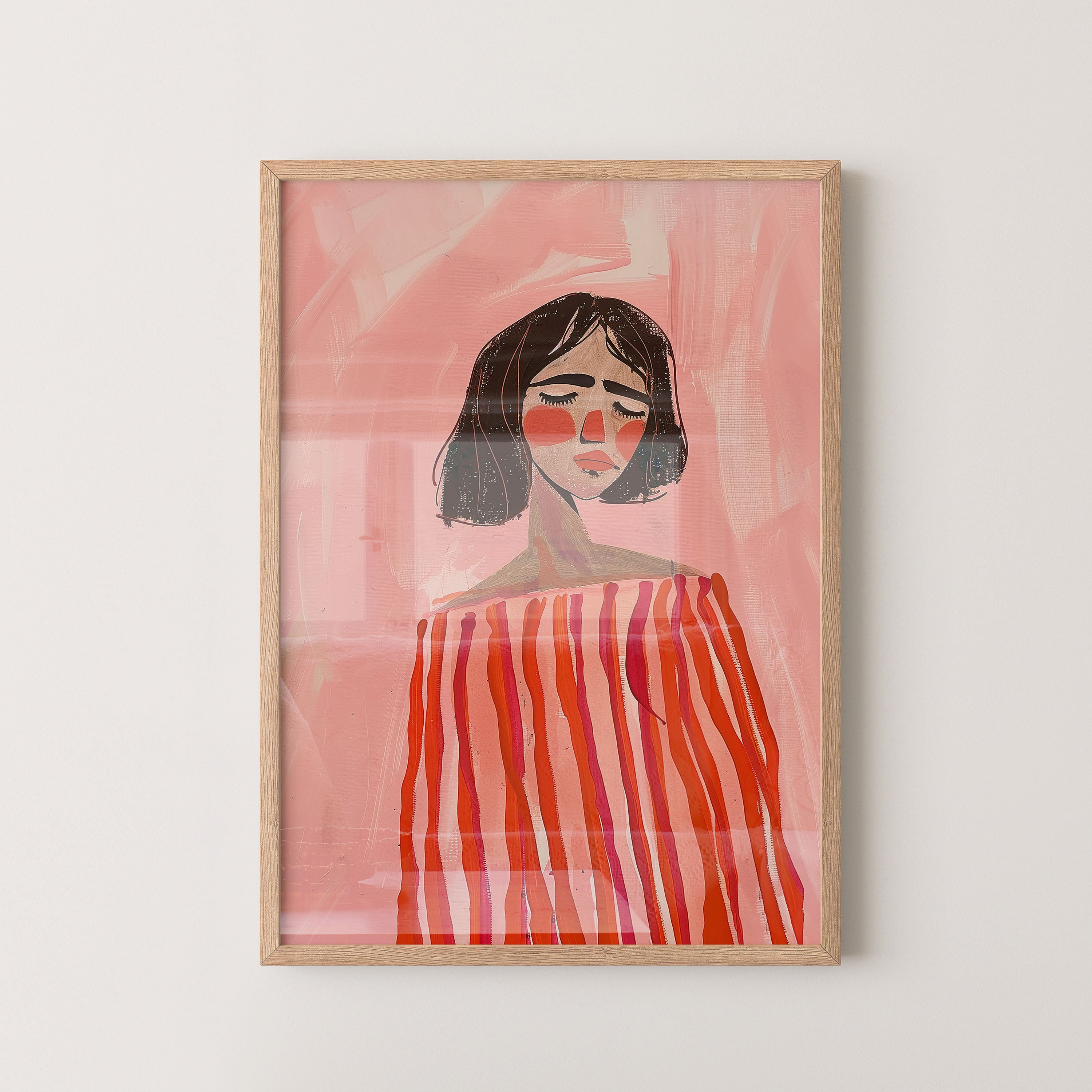 Rosy Silence Portrait