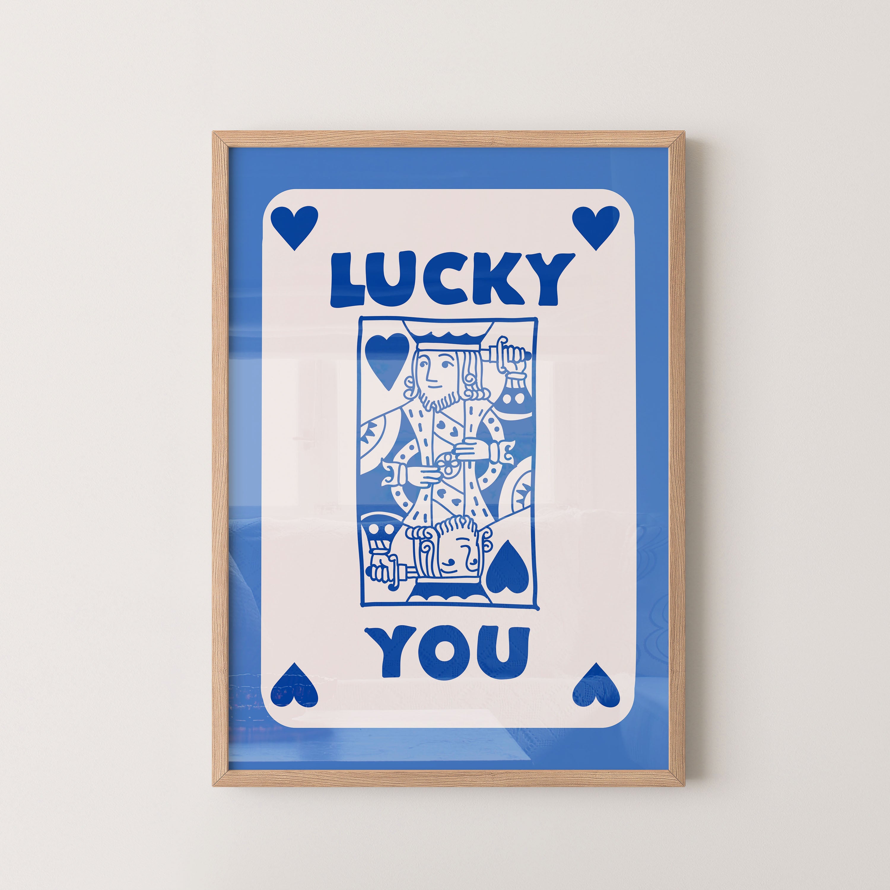 Blue hearted King Luck