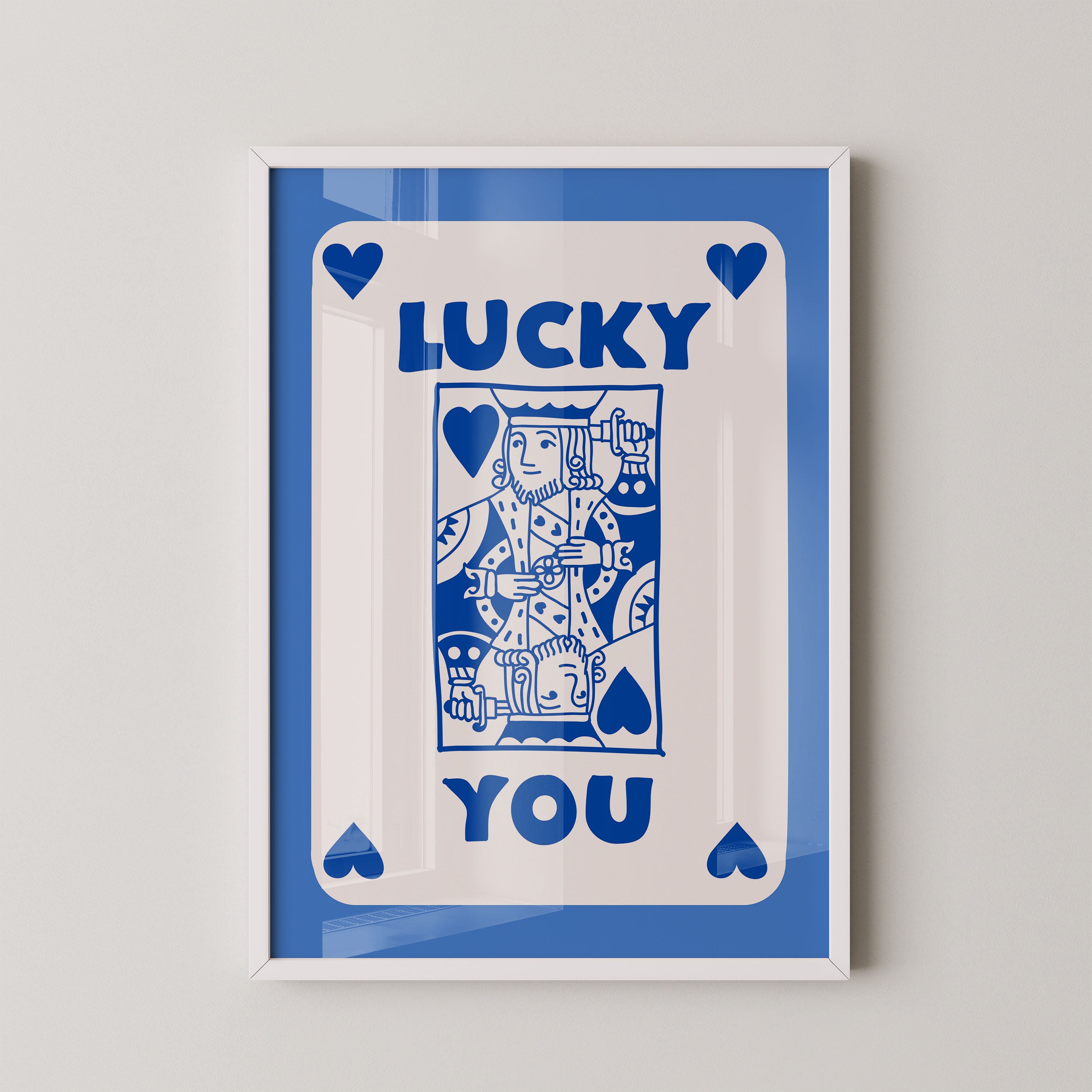 Blue hearted King Luck