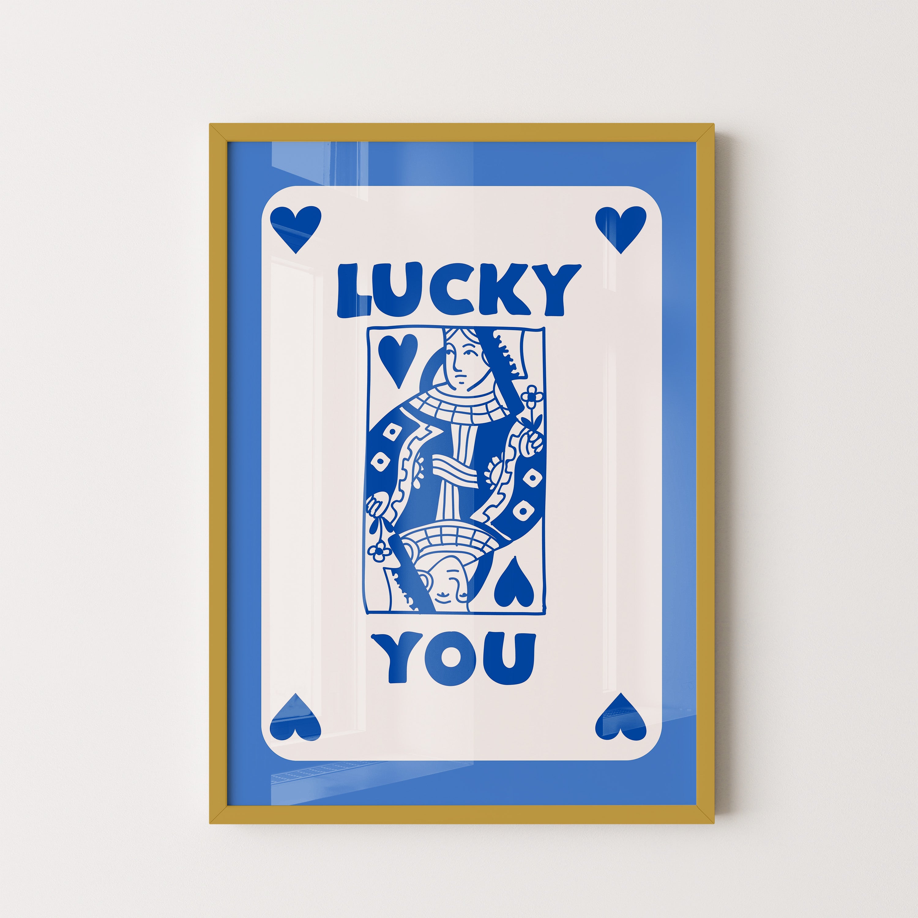 Blue hearted Queen Luck