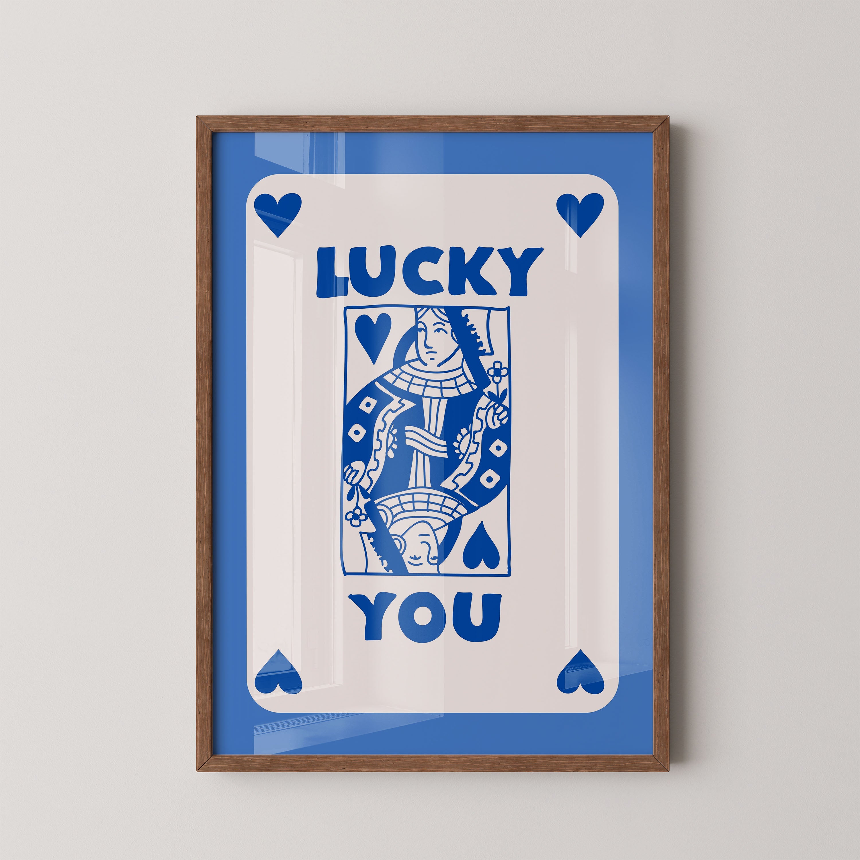 Blue hearted Queen Luck
