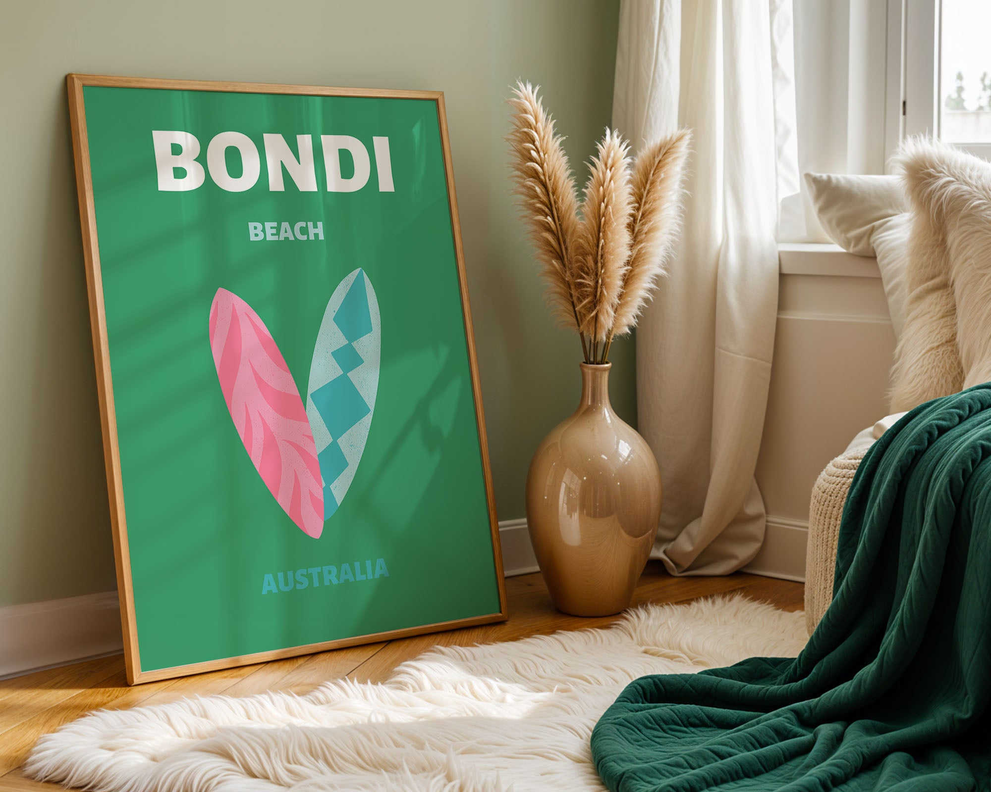 Bondi surfboards – Australia poster