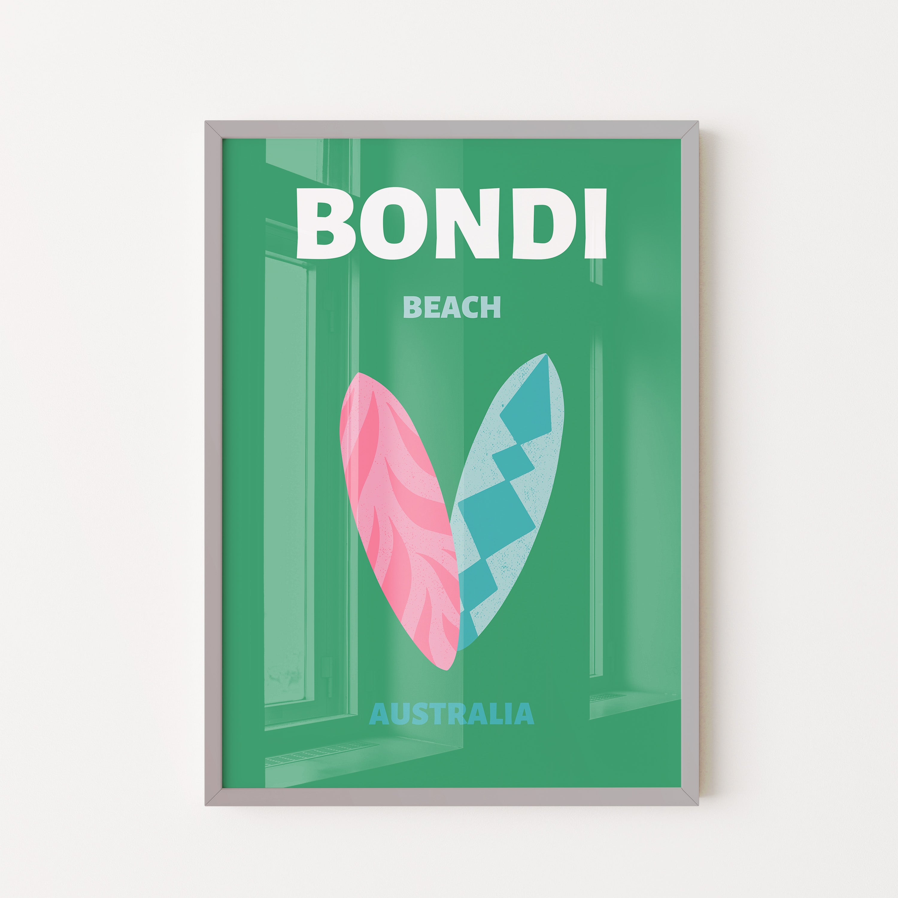 Bondi surfboards – Australia poster