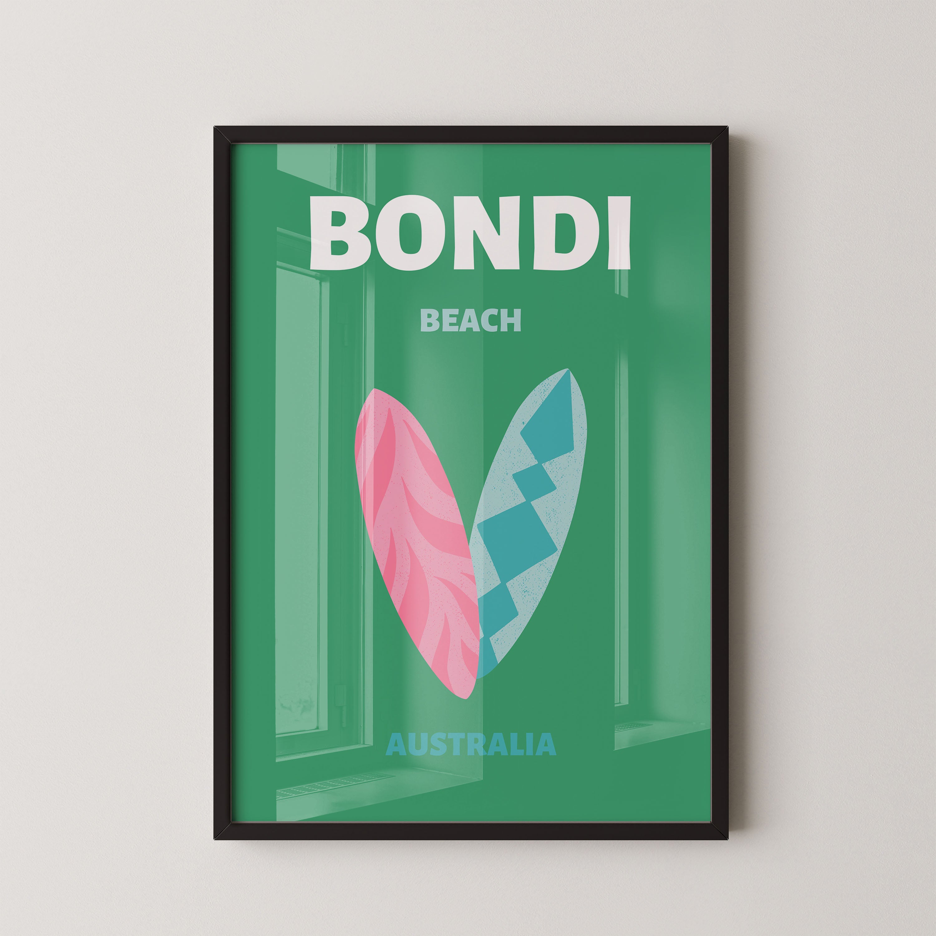 Bondi surfboards – Australia poster