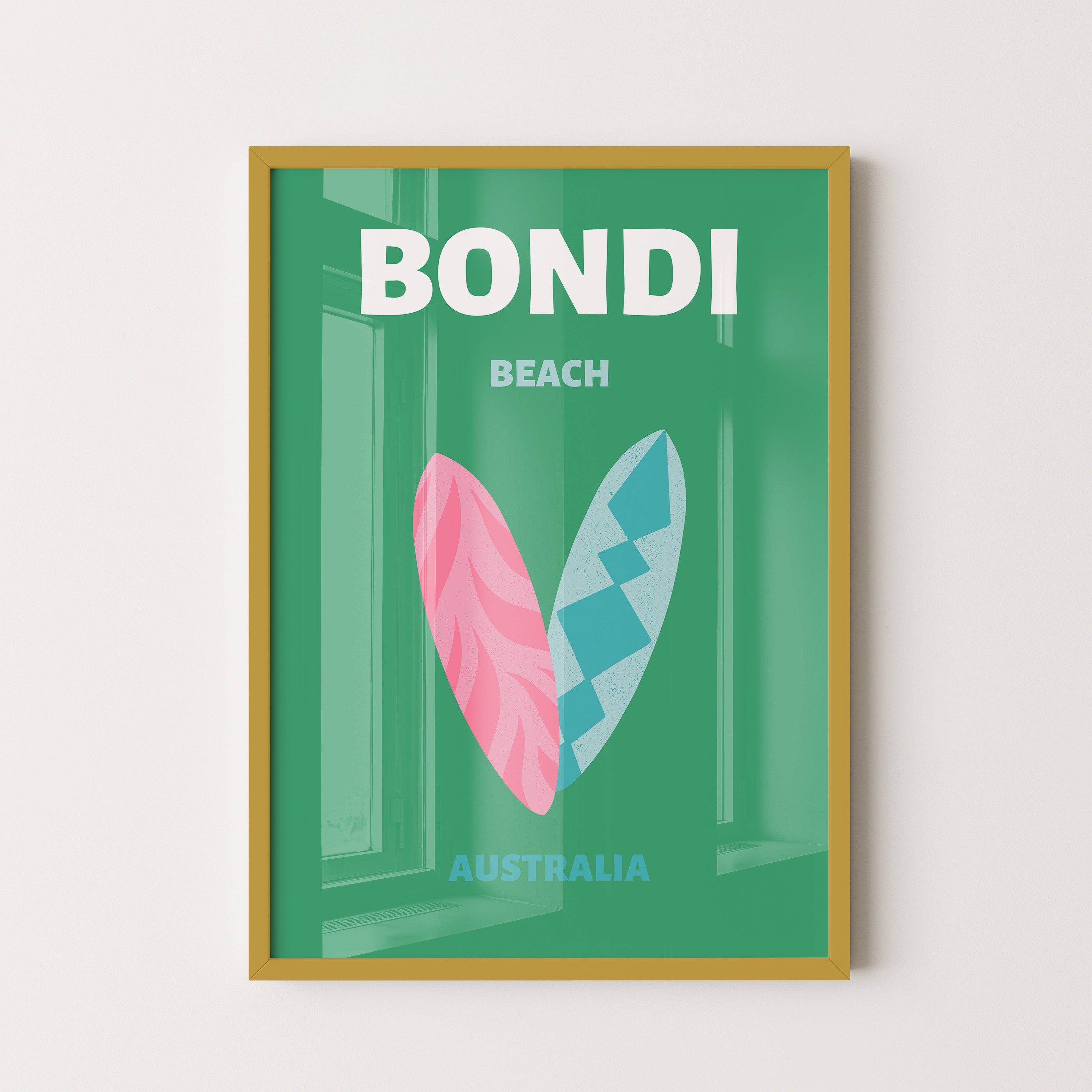Bondi surfboards – Australia poster